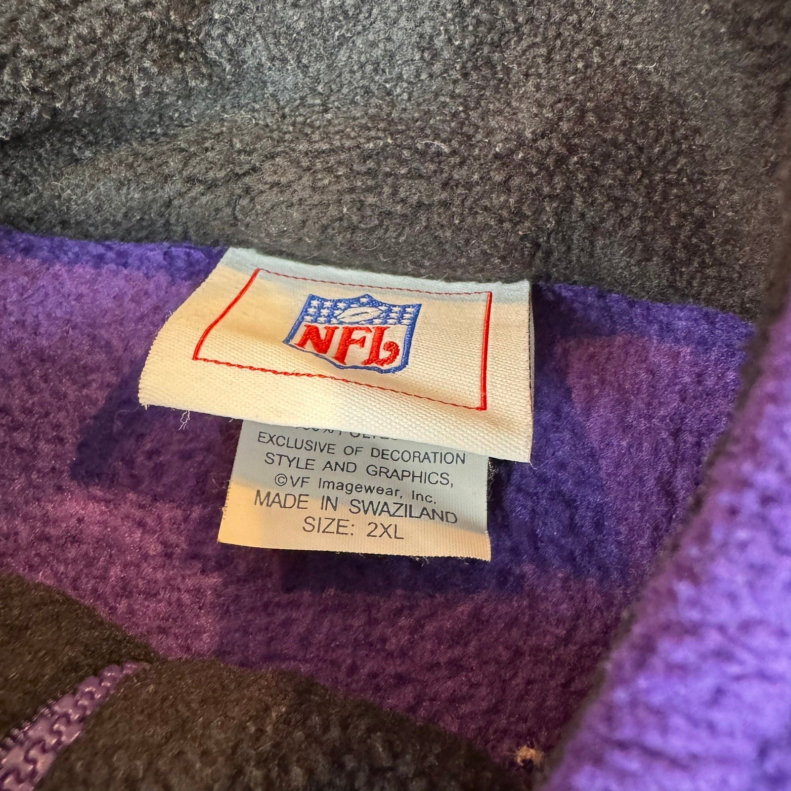 Vintage Baltimore Ravens Fleece Jacket - Size 2XL