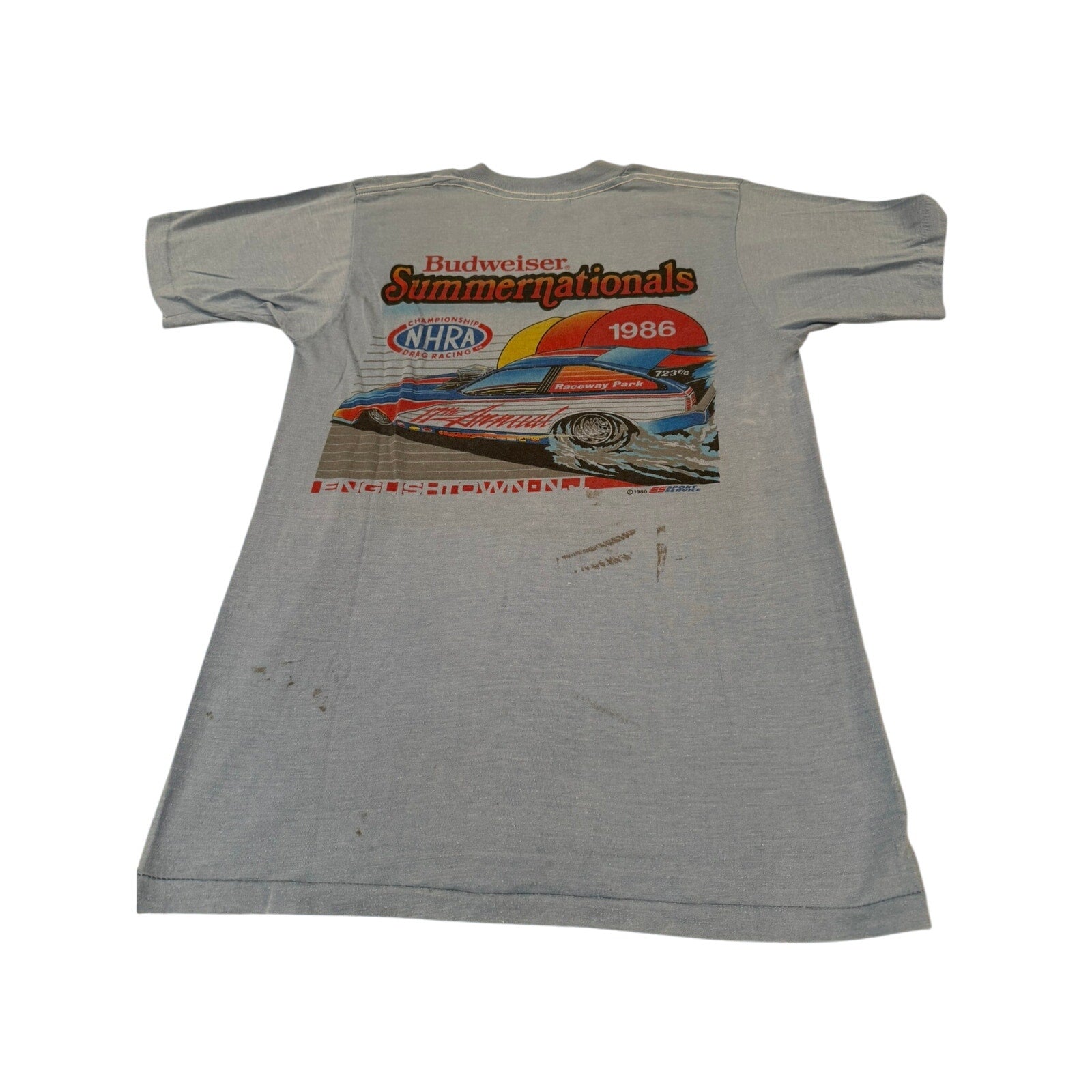 Vintage Budweiser Spring Nationals Drag Racing T Shirt