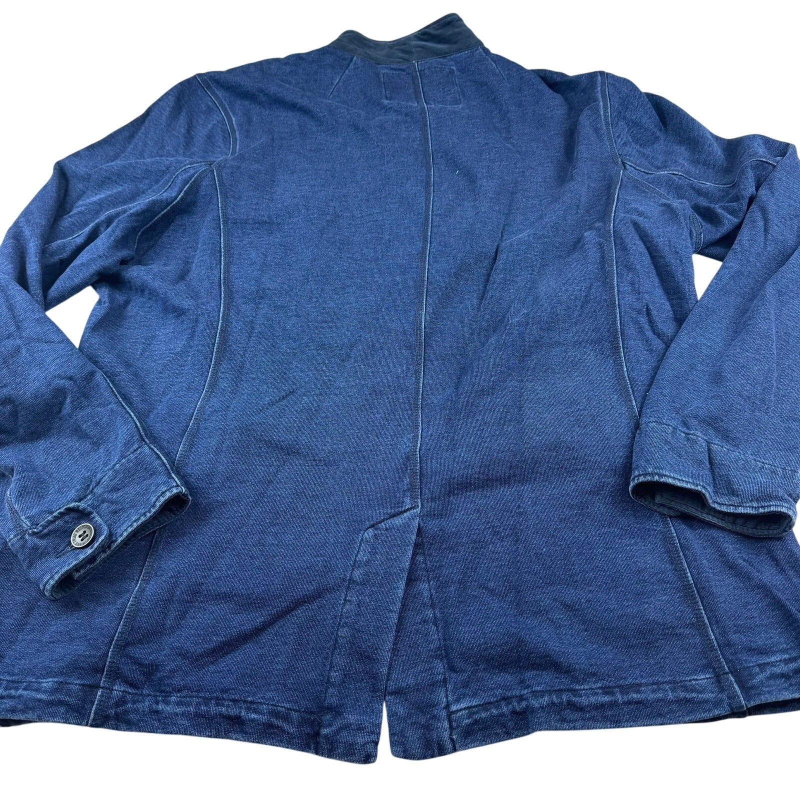 True Religion Men's Indigo Fleece Blazer - Size 3XL