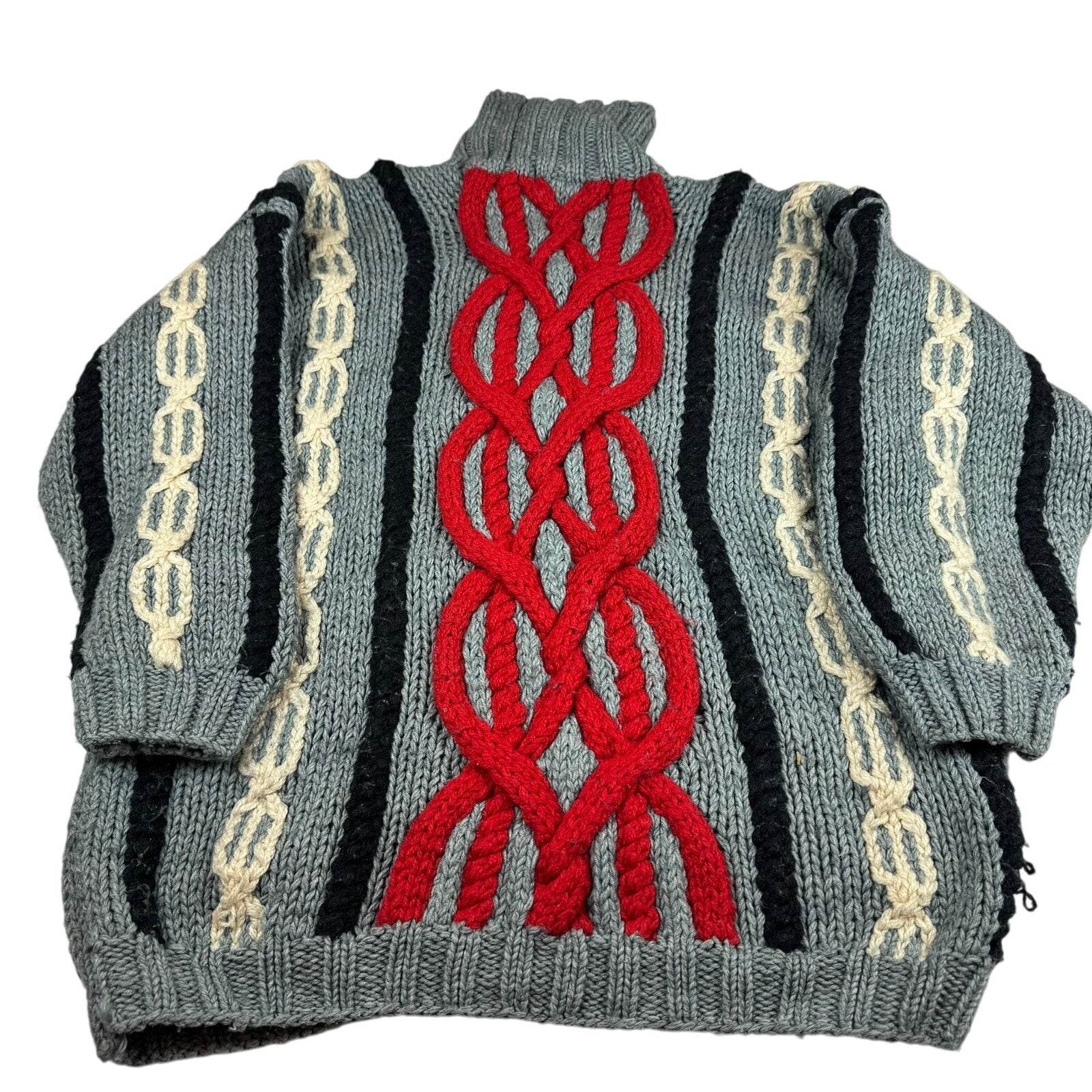 Vintage Y2K Union Bay Cable Knit Sweater - Medium