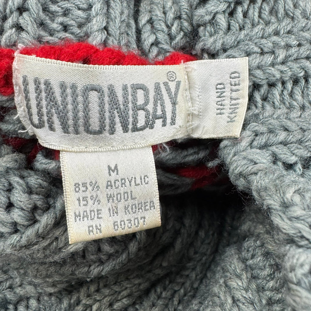 Vintage Y2K Union Bay Cable Knit Sweater - Medium