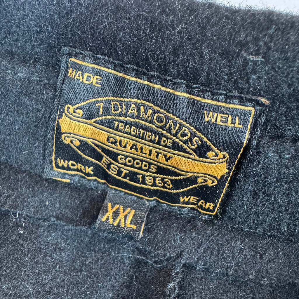 7 Diamonds Wool Blend Pea Coat - XXL