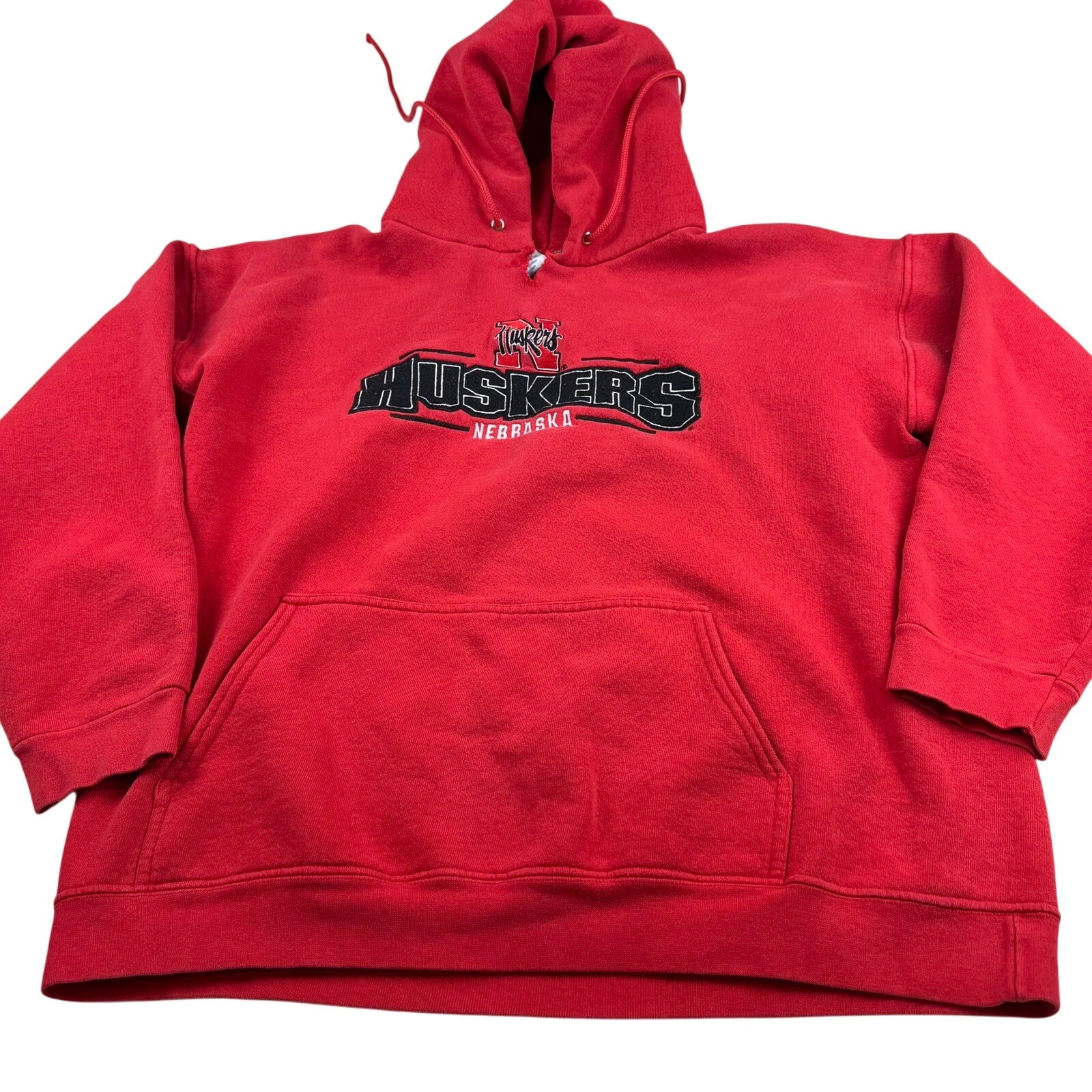 Vintage Nebraska Cornhuskers Hoodie - Size Large