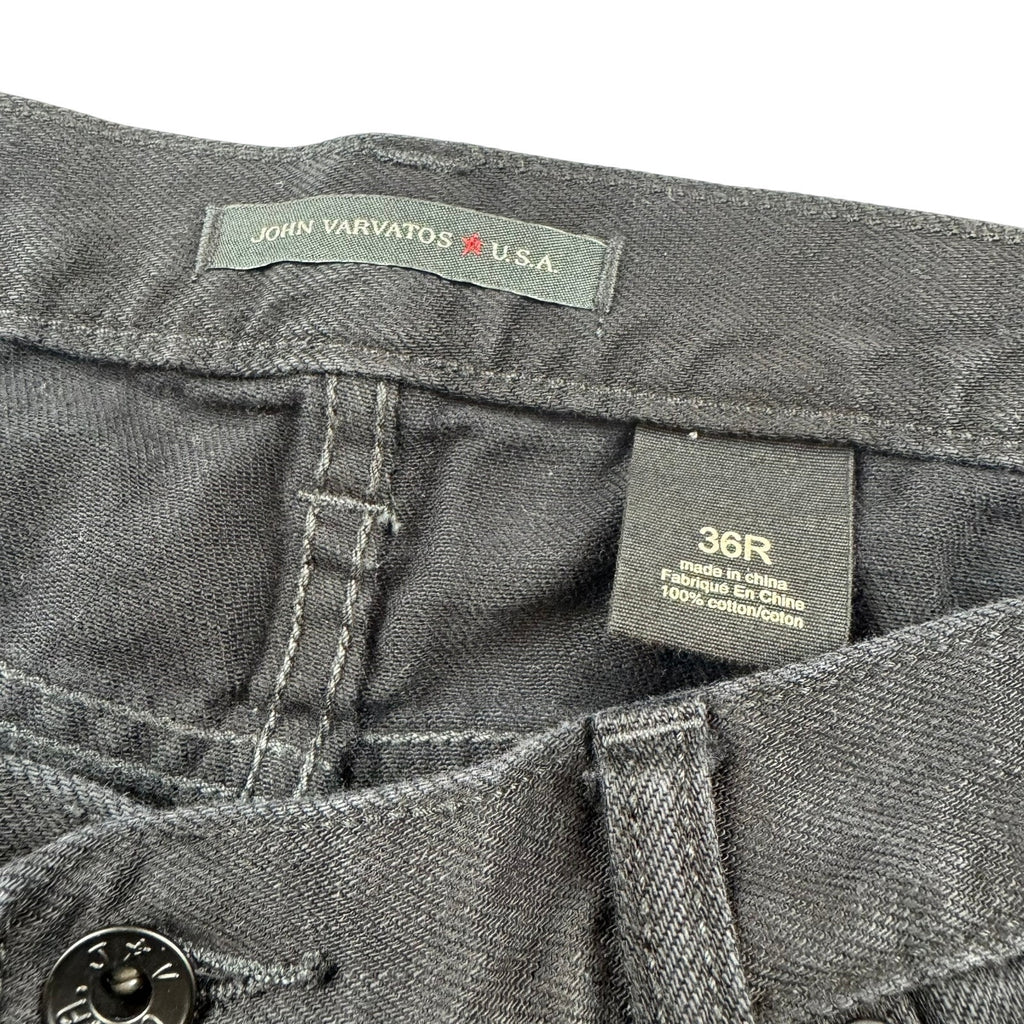 John Varvatos Authentic Black Straight Leg Jeans 36x32