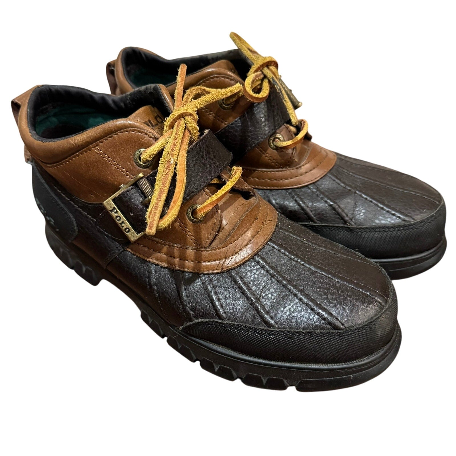 Polo Ralph Lauren Dover 3 Duck Leather Boots Shoes