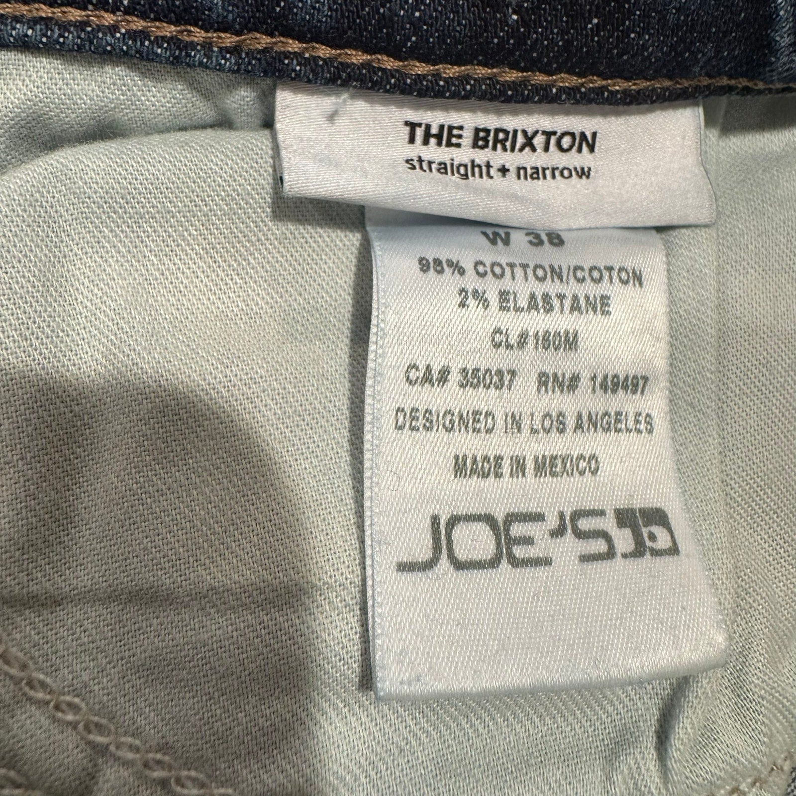 Joe's Jeans Brixton Straight Narrow - Size 38 x 34