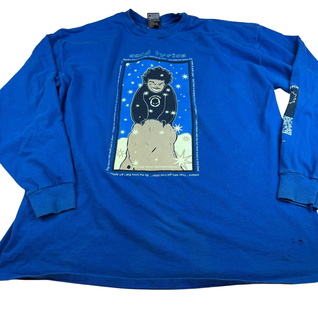 Vintage Da Link Hip Hop Long Sleeve T-Shirt - XXL