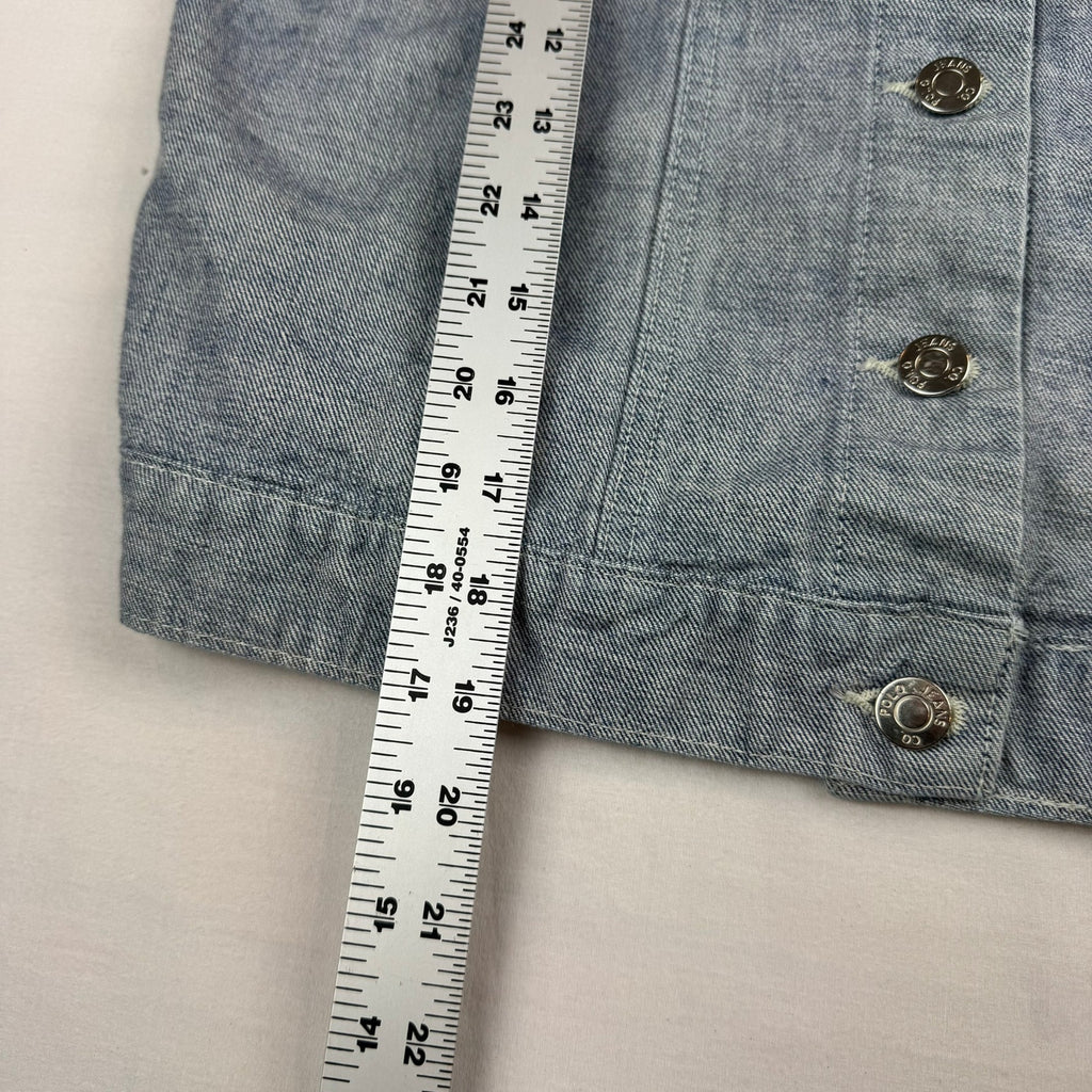Polo Ralph Lauren Cropped Denim Jacket - Size Large