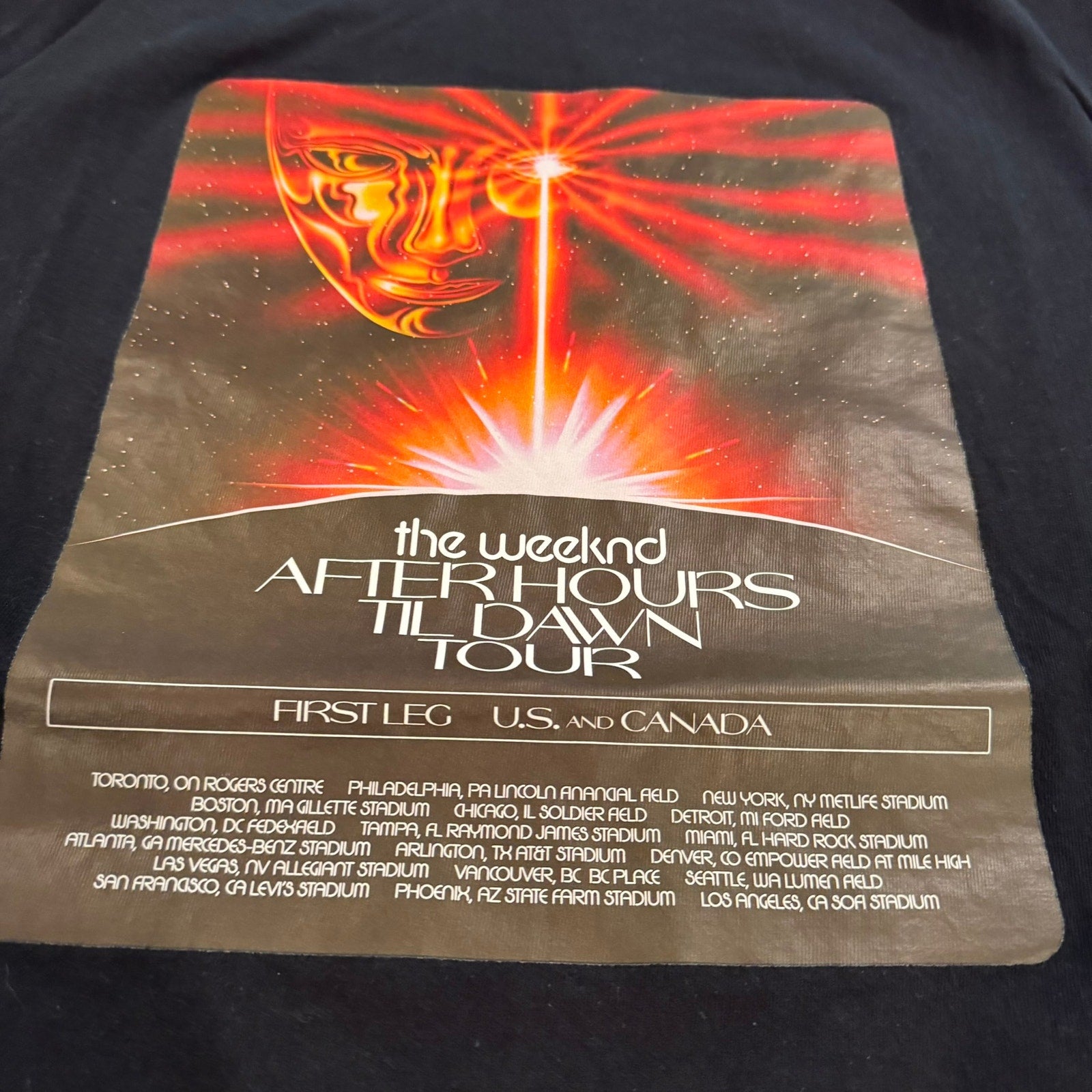 The Weekend After Hours Till Dawn tour t shirt