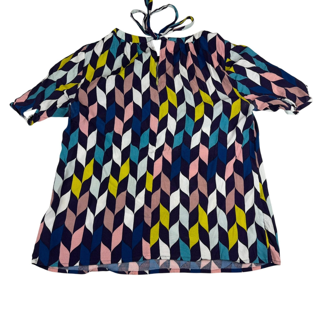 Boden Retro Disco Print Blouse - Size 10 - Excellent Condition