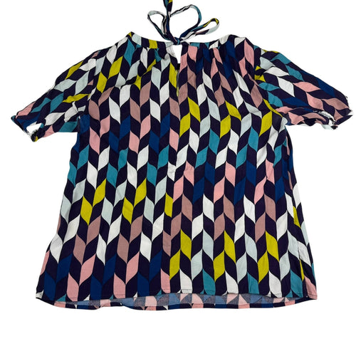 Boden Retro Disco Print Blouse - Size 10 - Excellent Condition