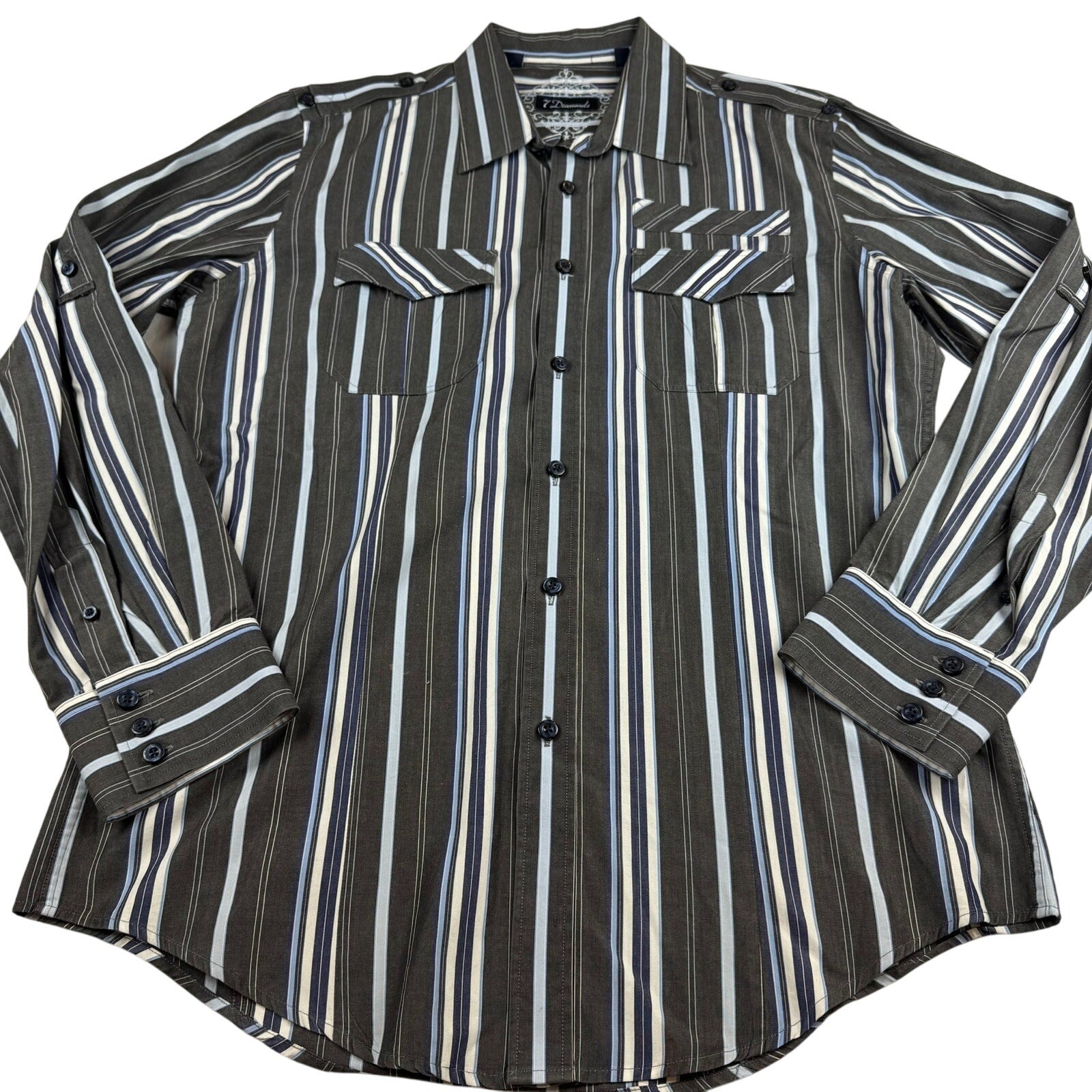 7 Diamonds Button Down Shirt - Size Large - Great Condition