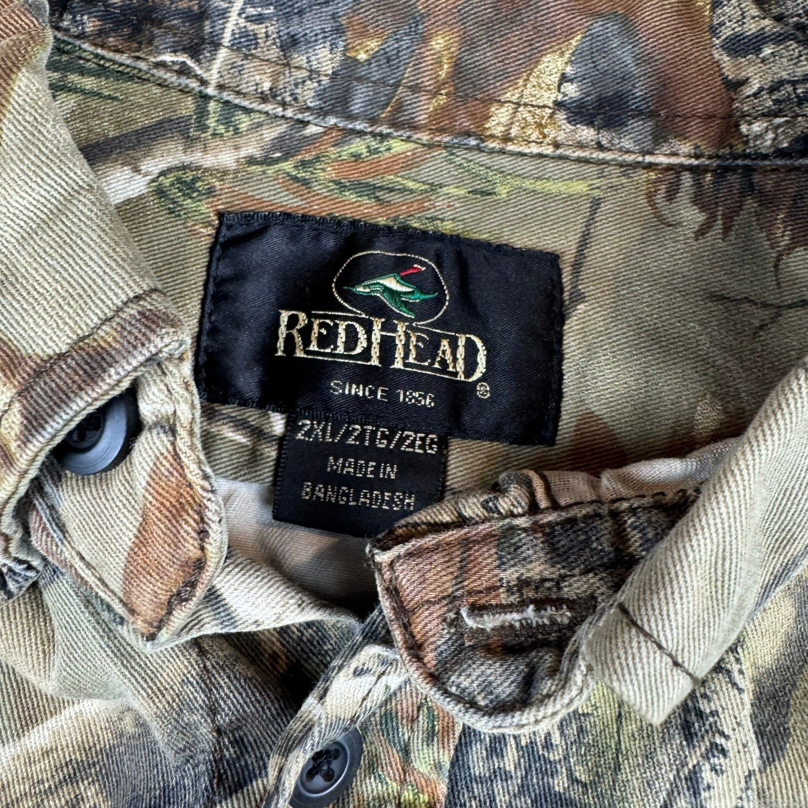 Redhead Realtree Camo Button Down Hunting Shirt - 2XL
