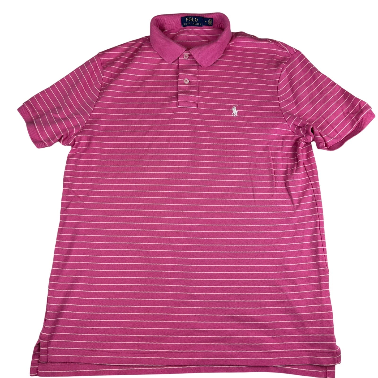Polo Ralph Lauren Striped Polo Shirt - Size Medium