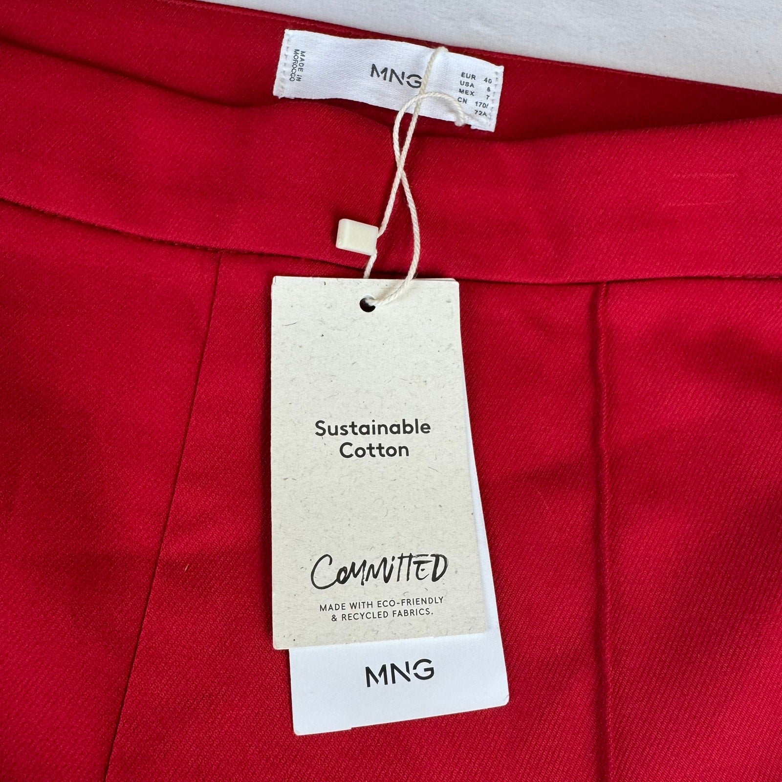 Mango MNG Pintuck Tailored Flare Pants - Size 8 - NWT