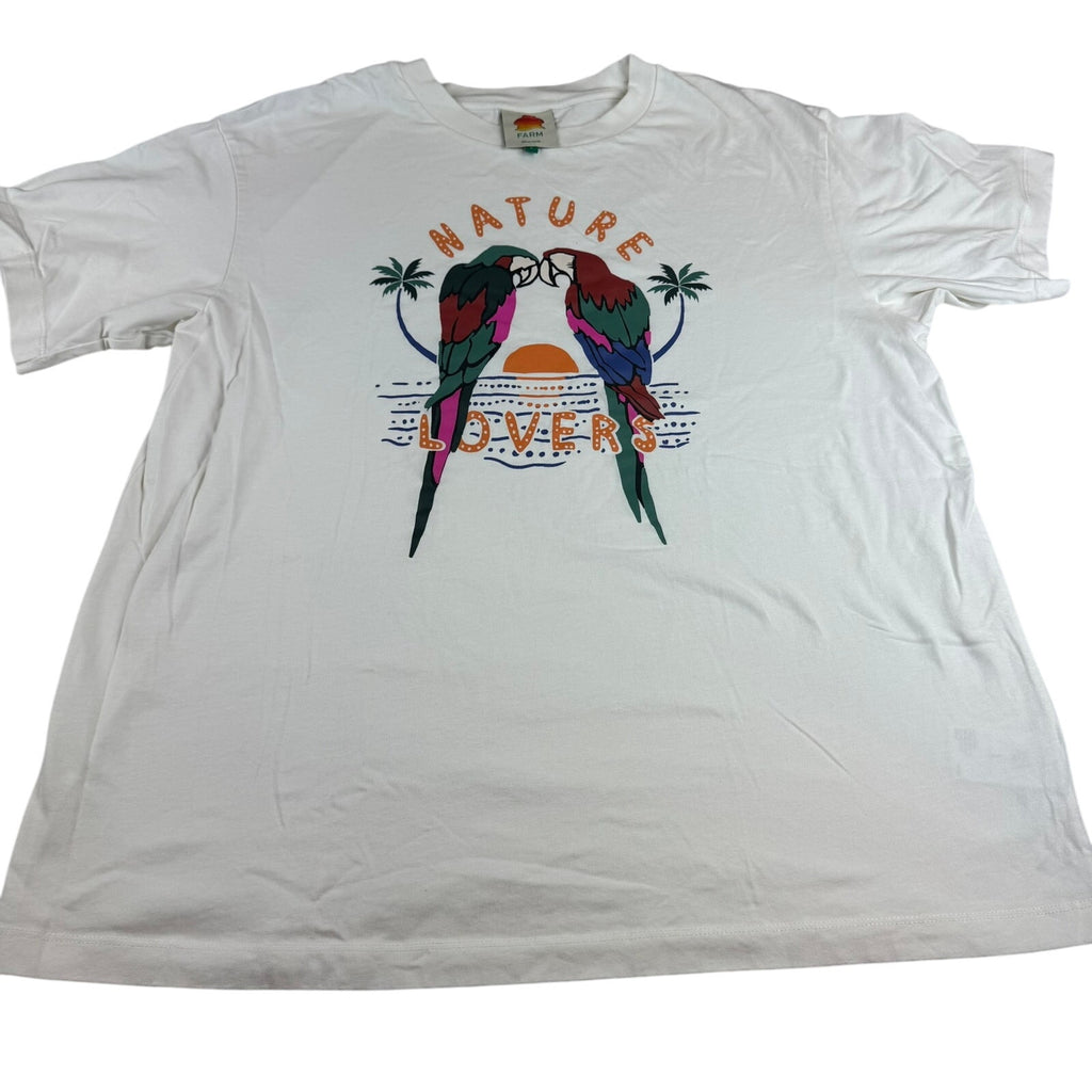 Farm Rio Nature Lovers Graphic T-Shirt - Size Large