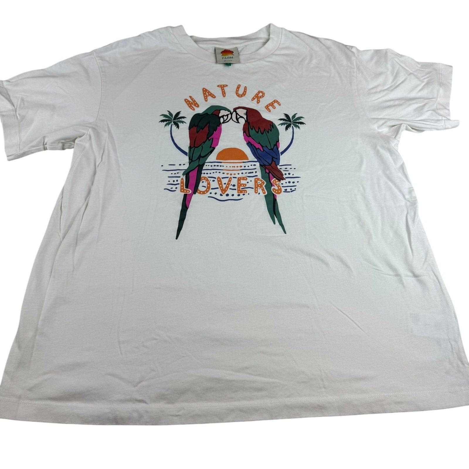 Farm Rio Nature Lovers Graphic T-Shirt - Size Large