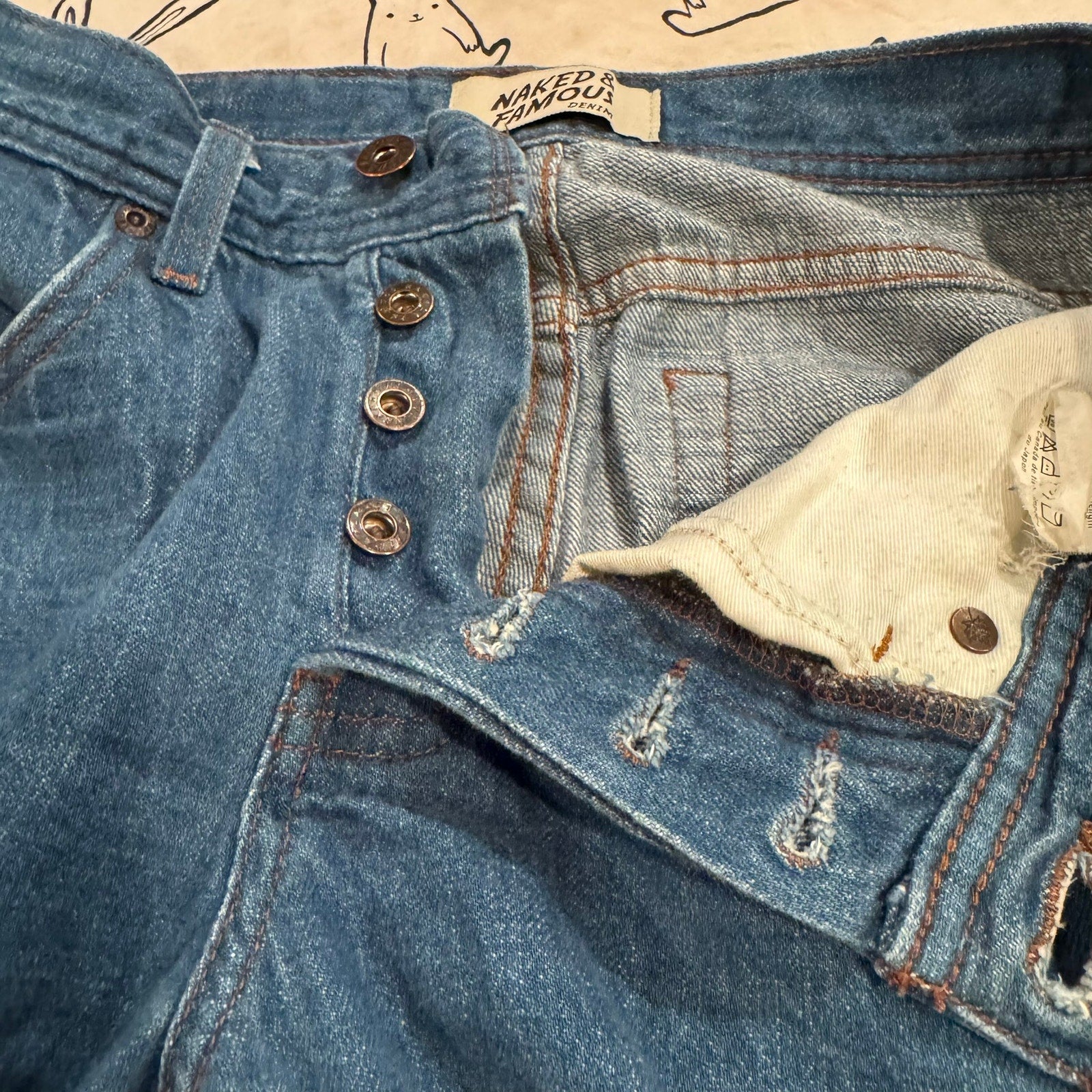 Naked & Famous Weird Guy Jeans - Size 29 - Good Condition