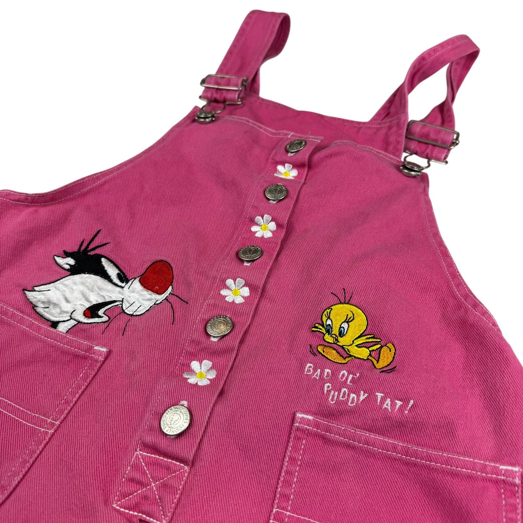 Vintage Looney Tunes Kids Overalls Size 14