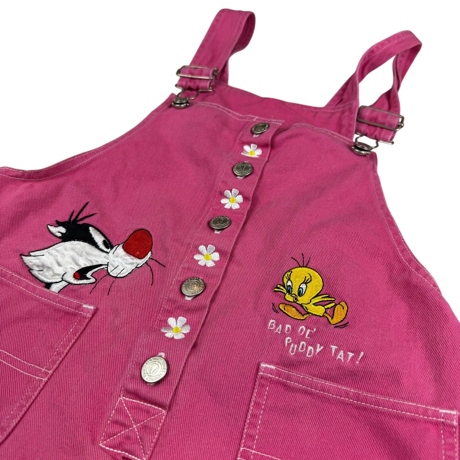 Vintage Looney Tunes Kids Overalls Size 14