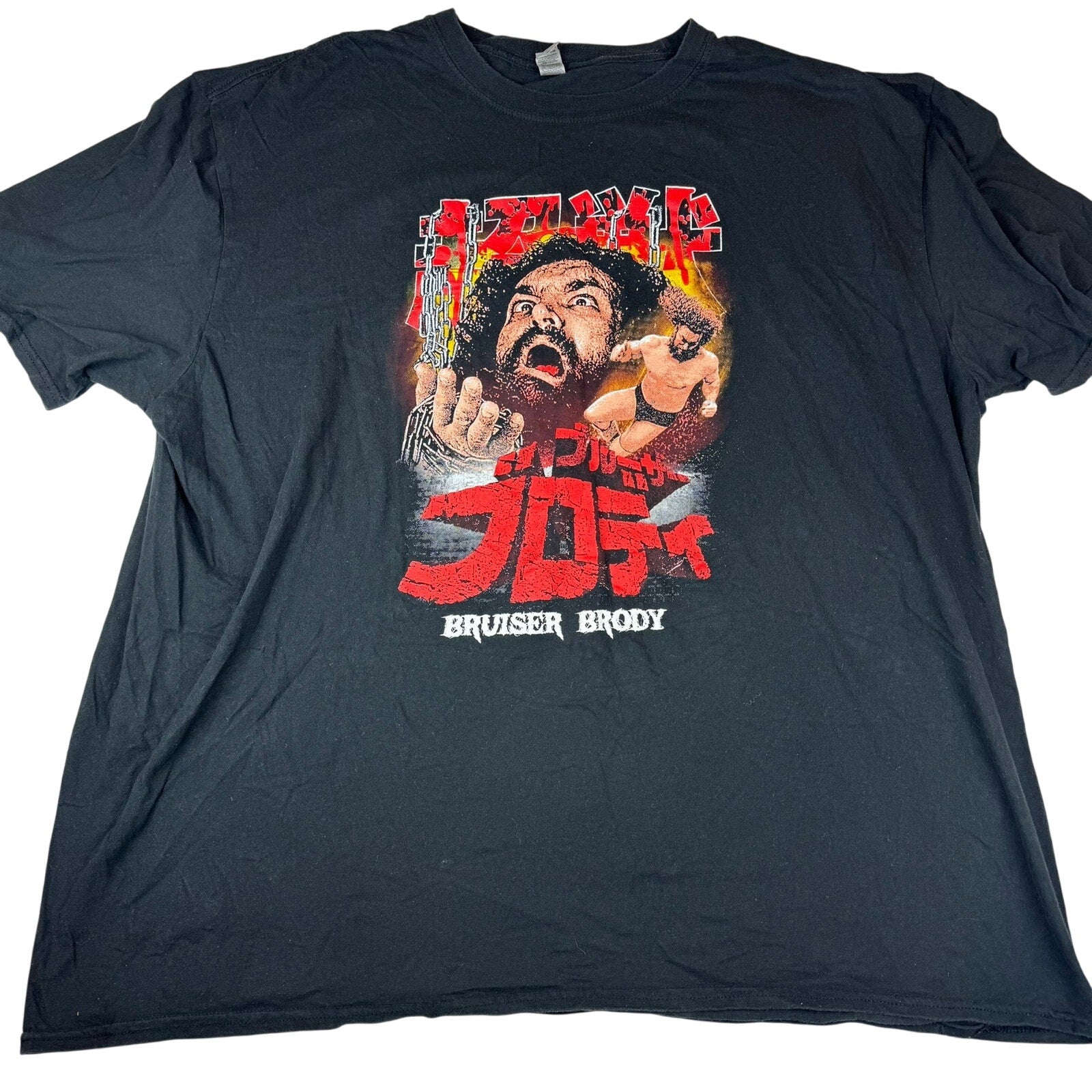 WWE Bruiser Brody Wrestling T-Shirt - Size 3XL - Gildan