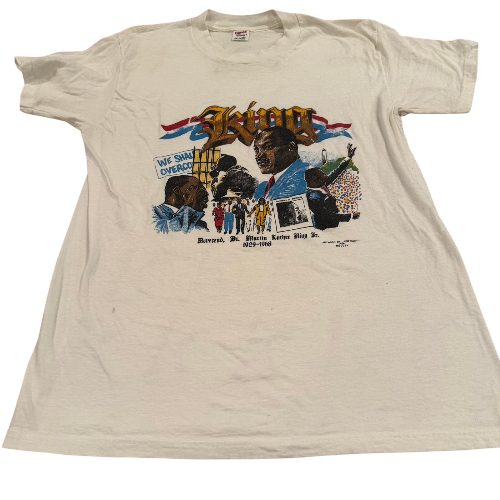 Vintage Martin Luther King Jr. T-Shirt - Hanes, Size Large
