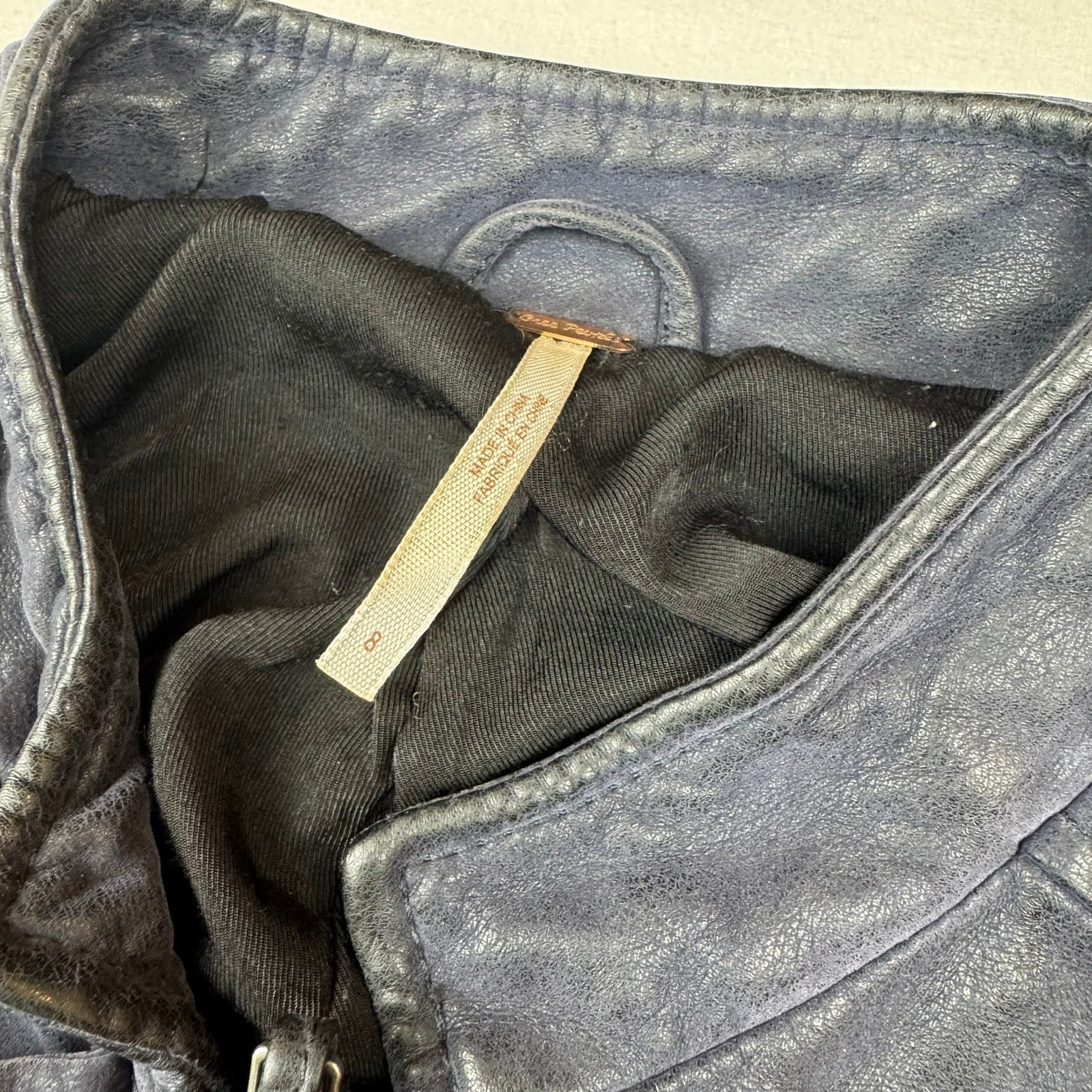 Free People Moto Bomber Jacket - Size 8