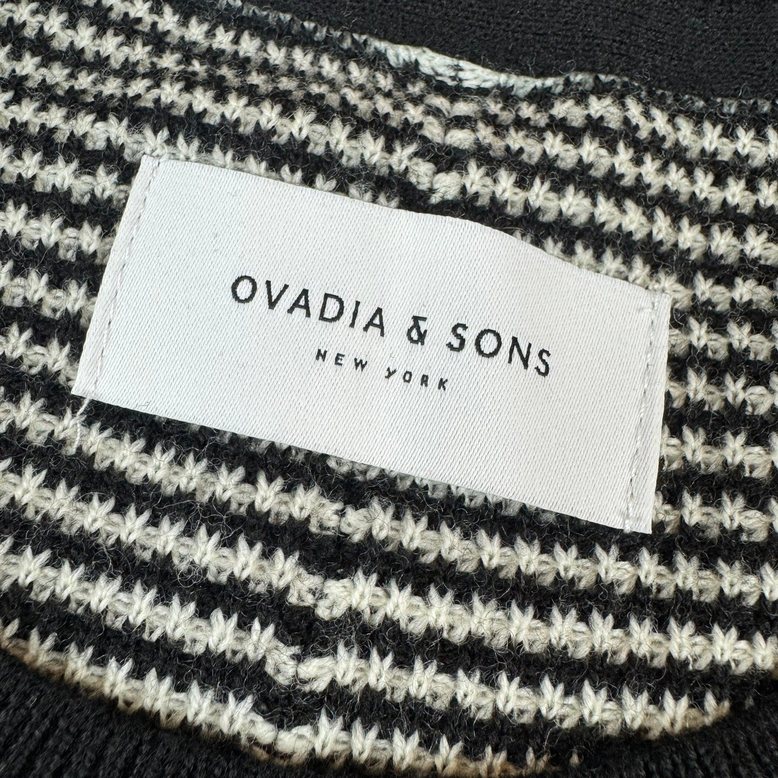 Ovadia and Sons Striped Crewneck Sweater - Size Large