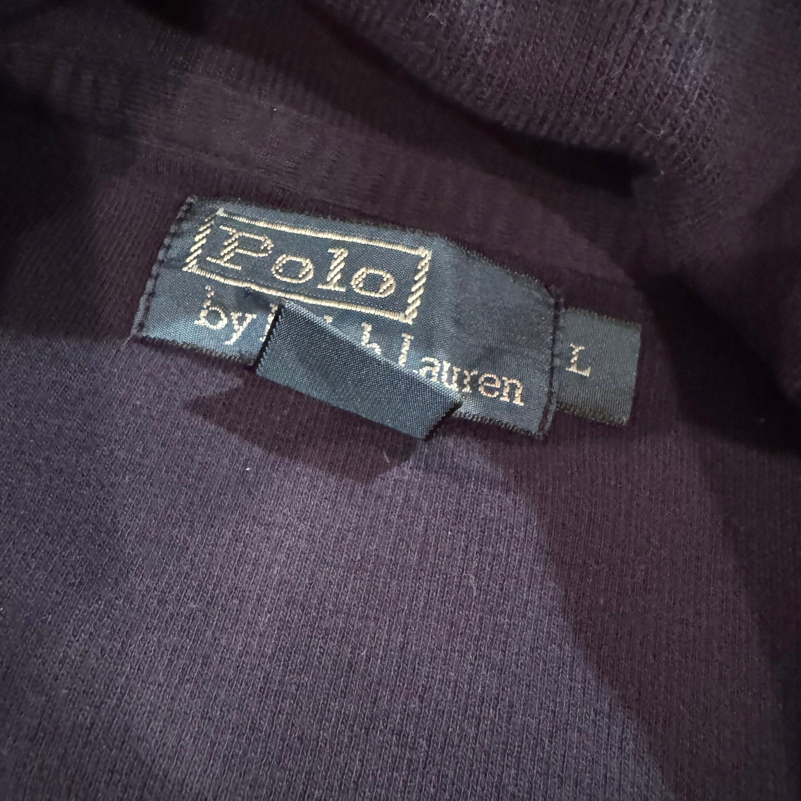 Vintage Polo Ralph Lauren Blue Turtleneck - Size Large