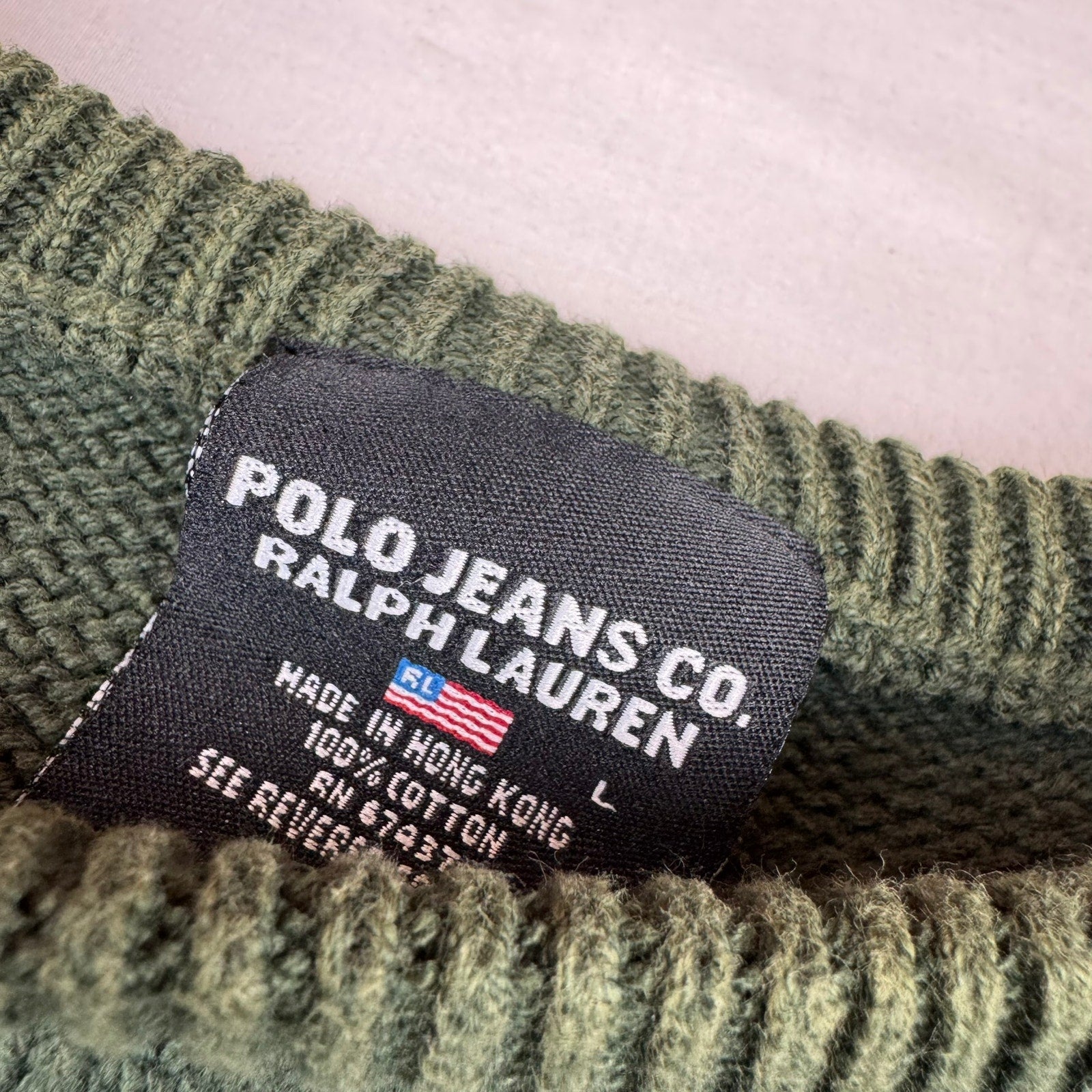 Vintage Polo Ralph Lauren Jeans Co. Sweater - Size Large