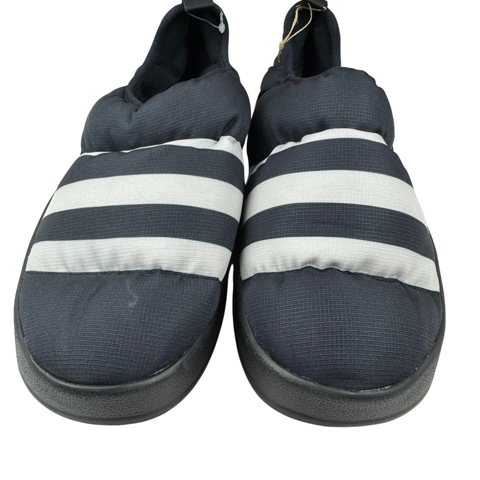 Adidas Puffylette Navy Blue Slides - Men's Size 11