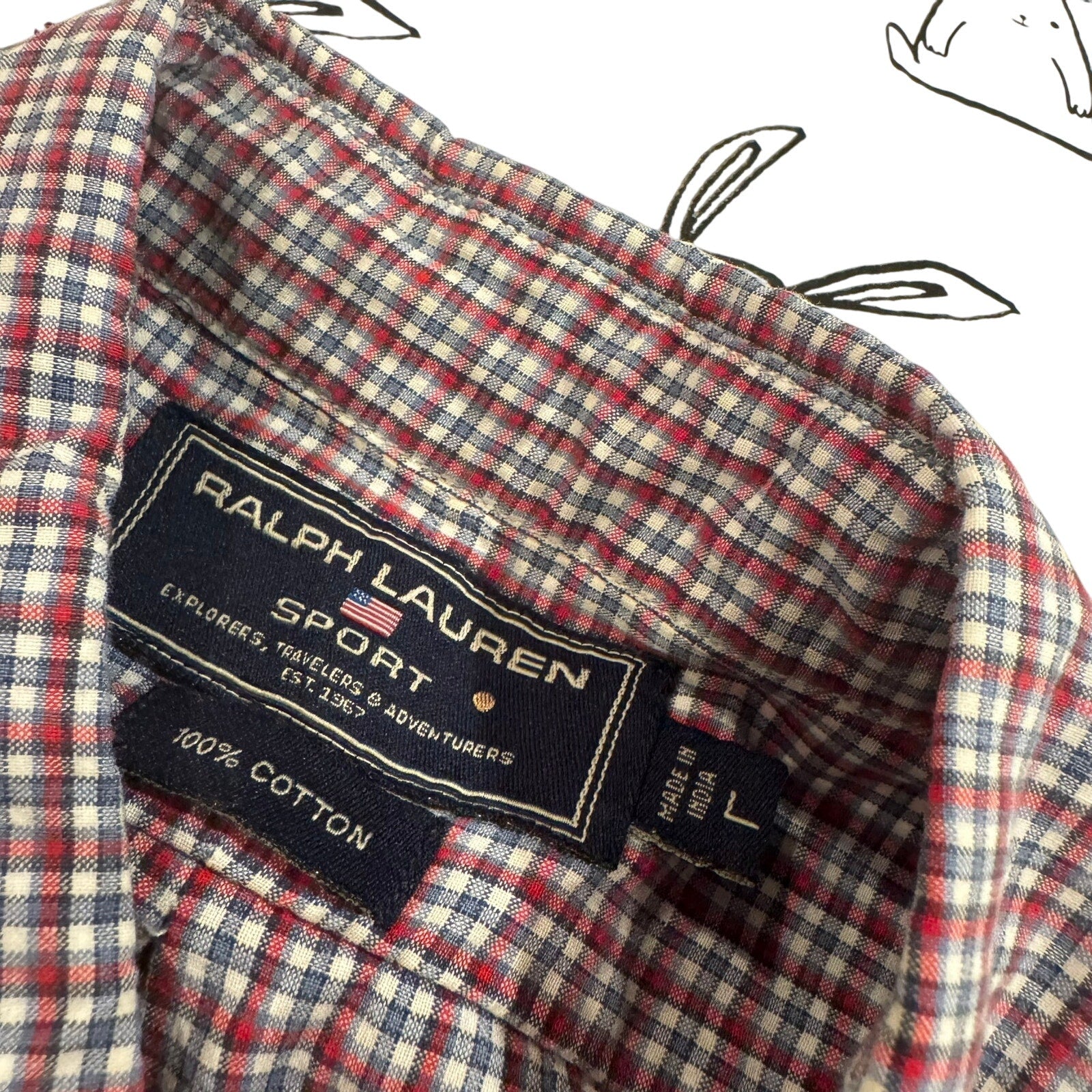 Ralph Lauren Sport Vintage Button Down Shirt - Large