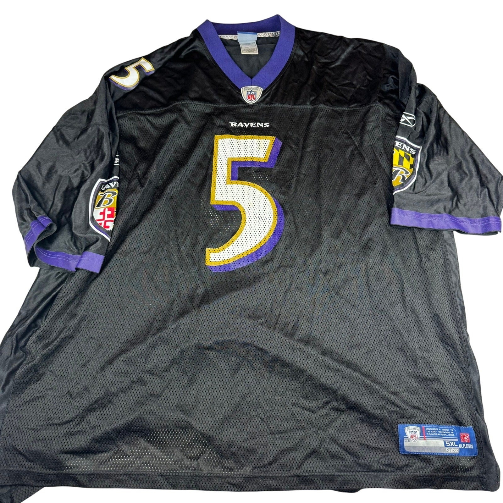 Joe Flacco Baltimore Ravens Reebok Jersey - Size 5XL