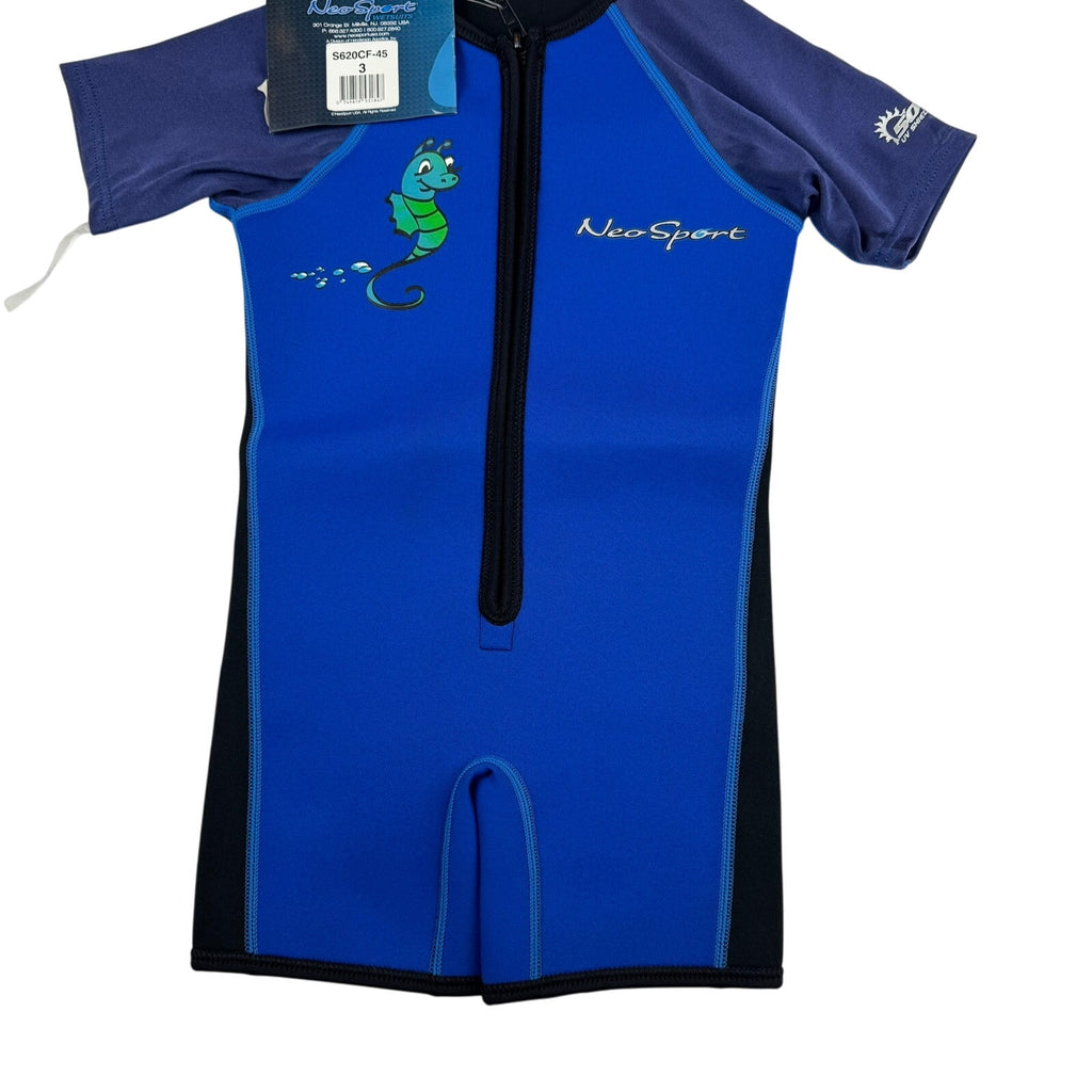 Neosport Kids 2MM Wetsuit Shorty - Size 3 - New