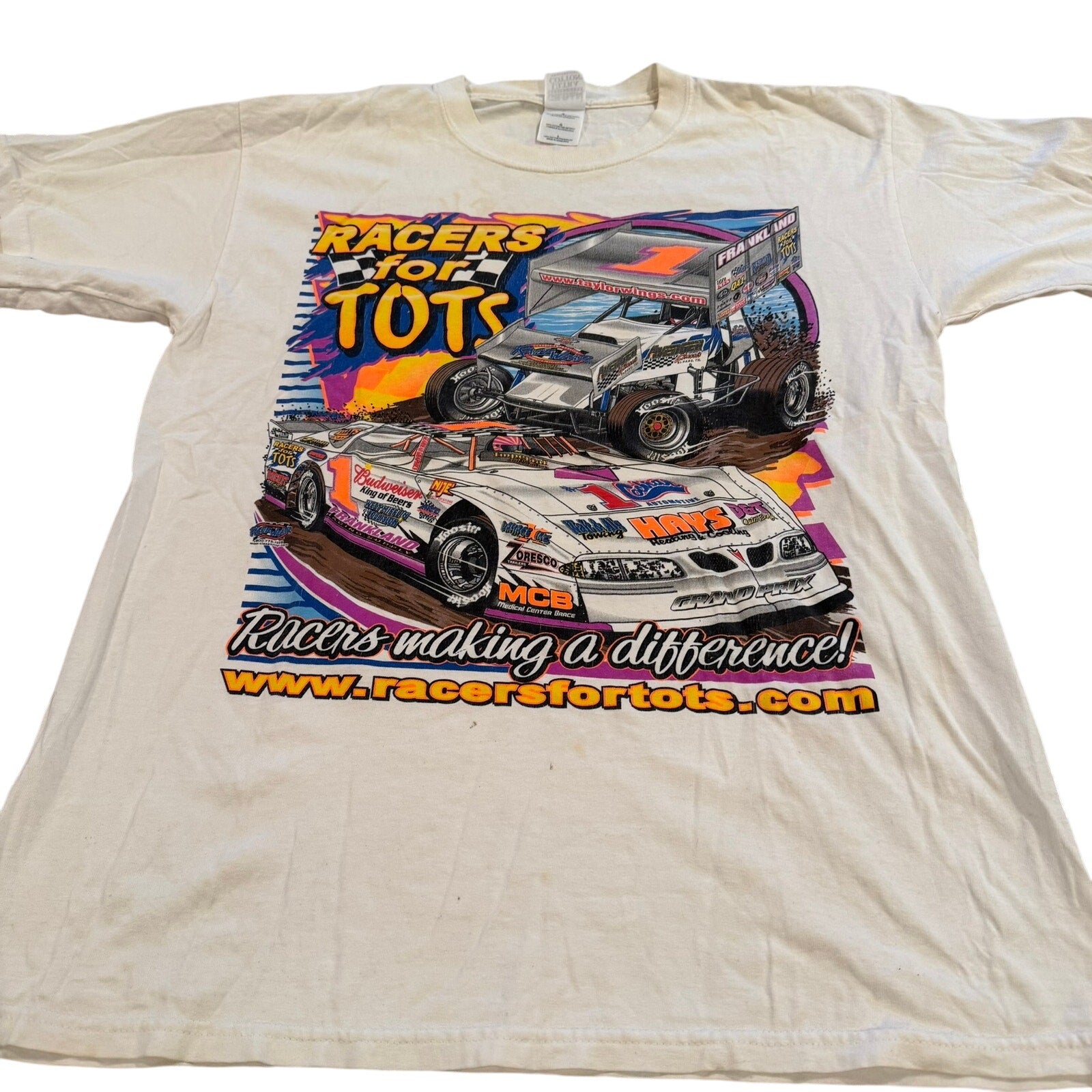 Vintage Nascar Racer for Tots T-Shirt - Size Large