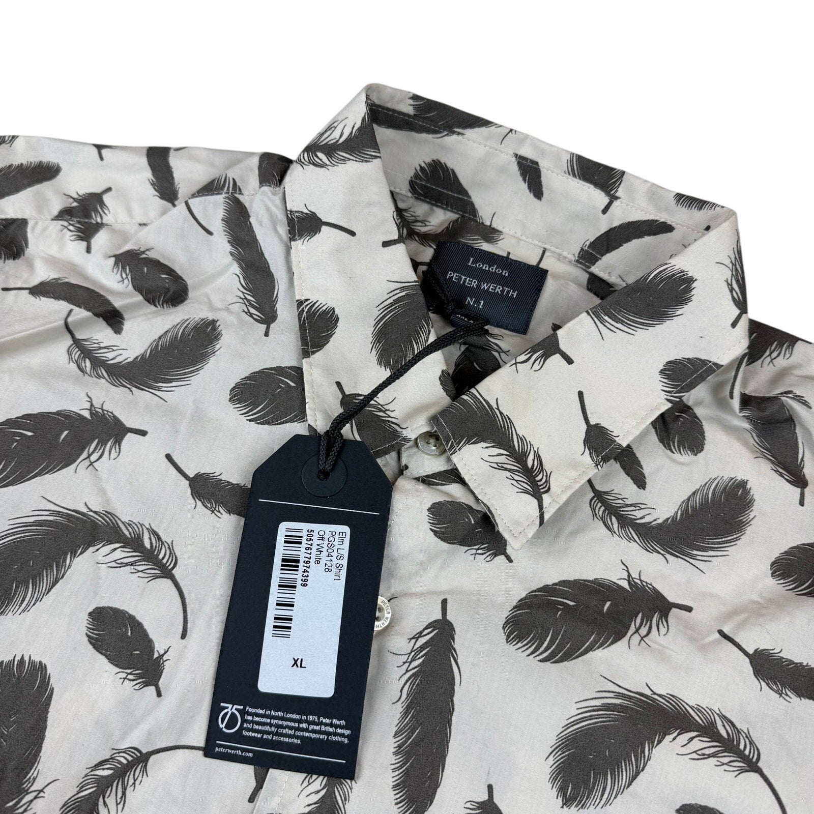 Peter Werth London Paisley Print Button Down Shirt - XL
