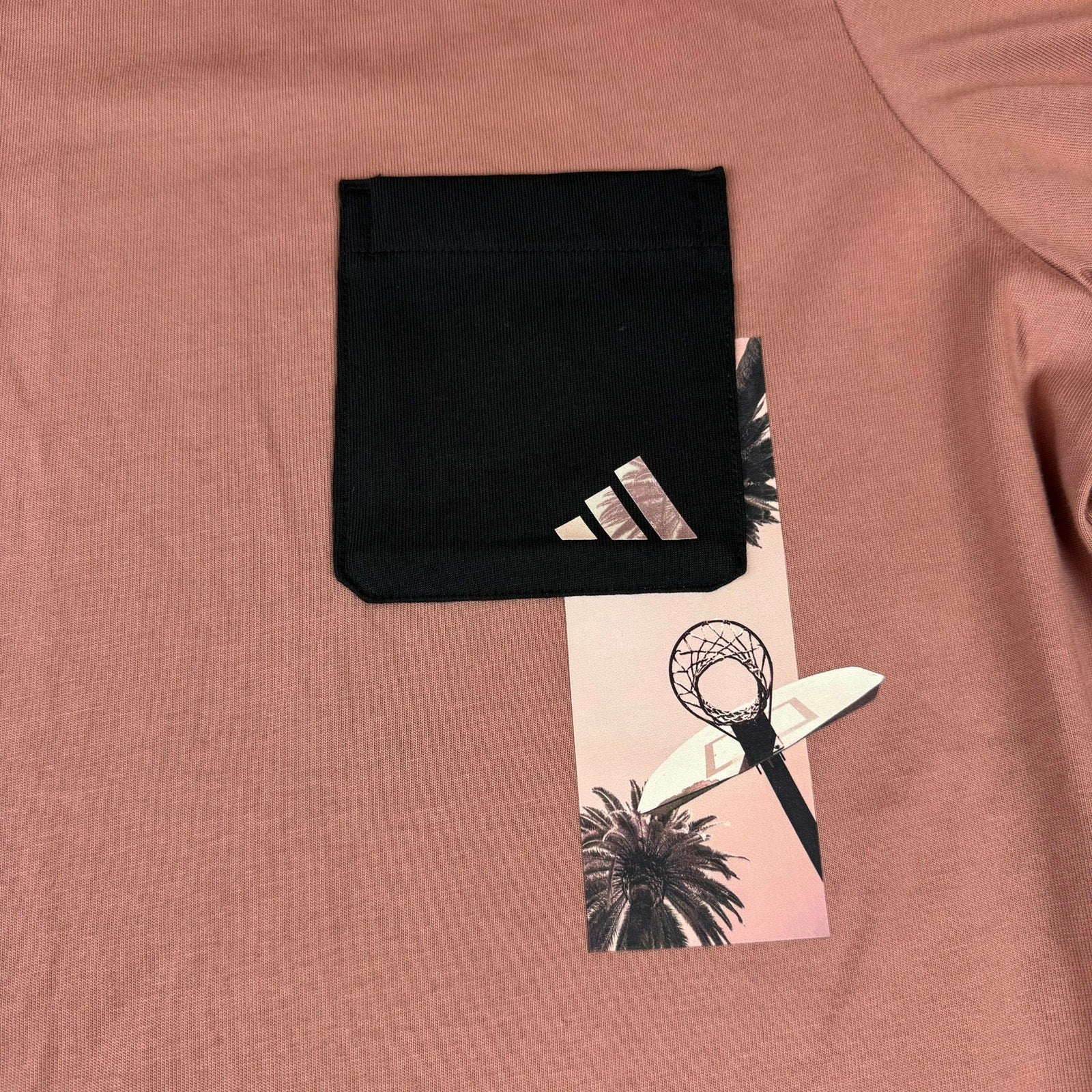 Adidas Basketball Pocket T-Shirt - Men's XL - New!