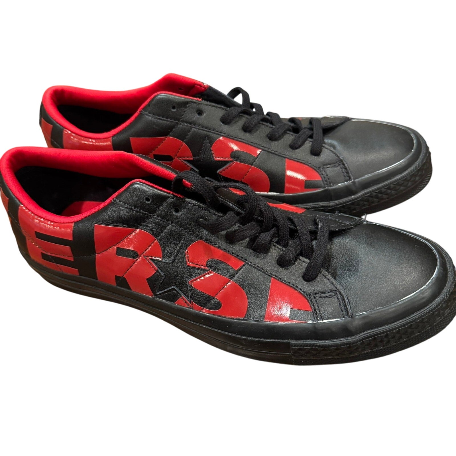 Converse Chuck Taylor Spellout Leather Shoes