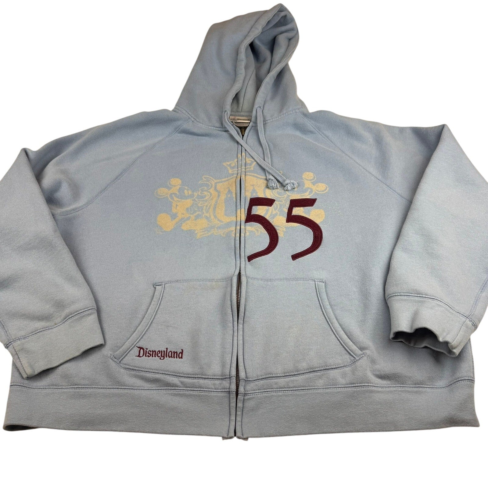 Vintage Disneyland 55 Full Zip Hoodie - Size 3XL