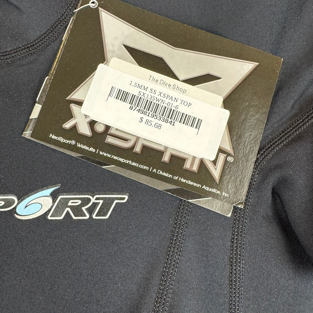 Neosport Xspan 1.5mm Wetsuit Top - Women's Size 6 - NWT