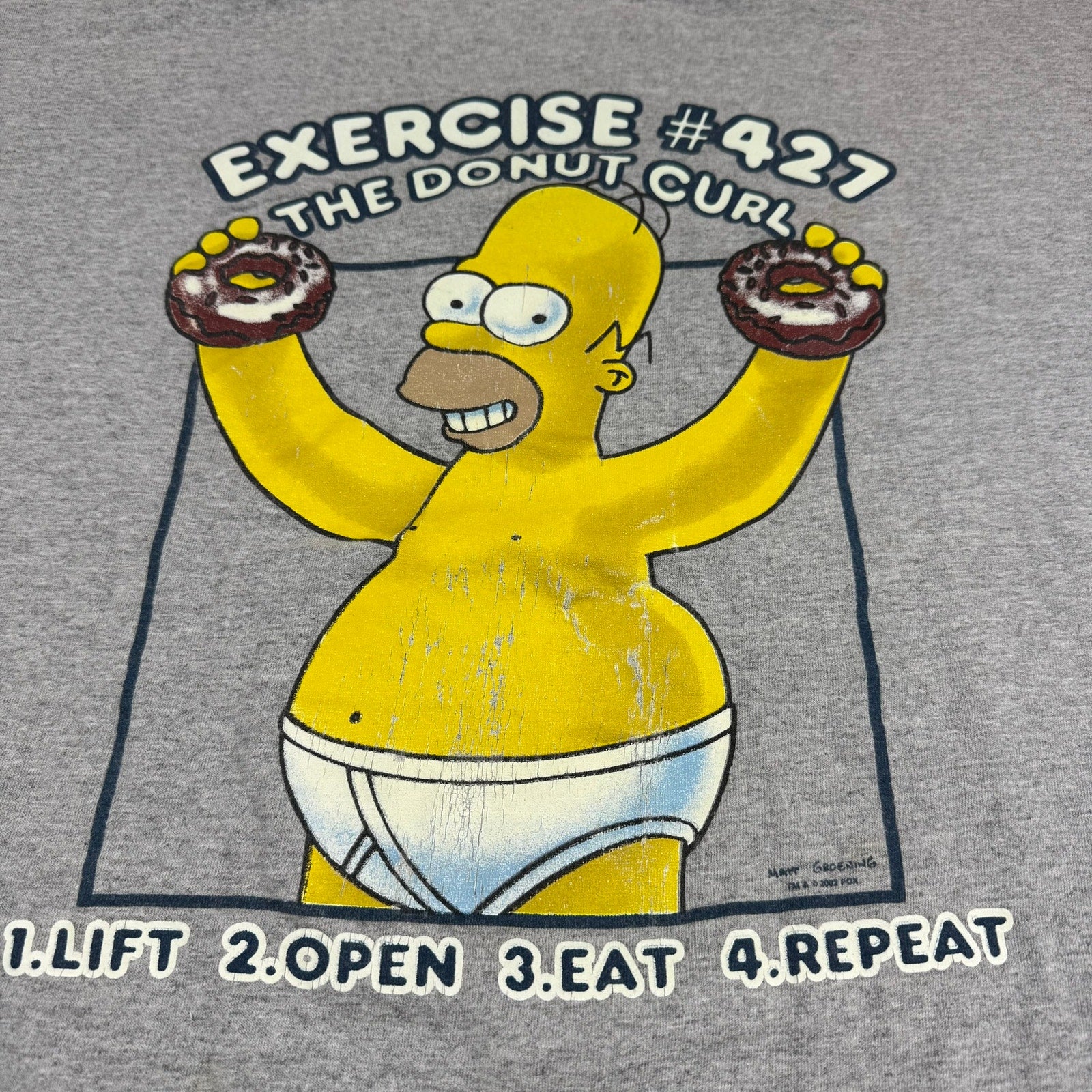 Vintage Homer Simpson T-Shirt - Size XL - Good Condition