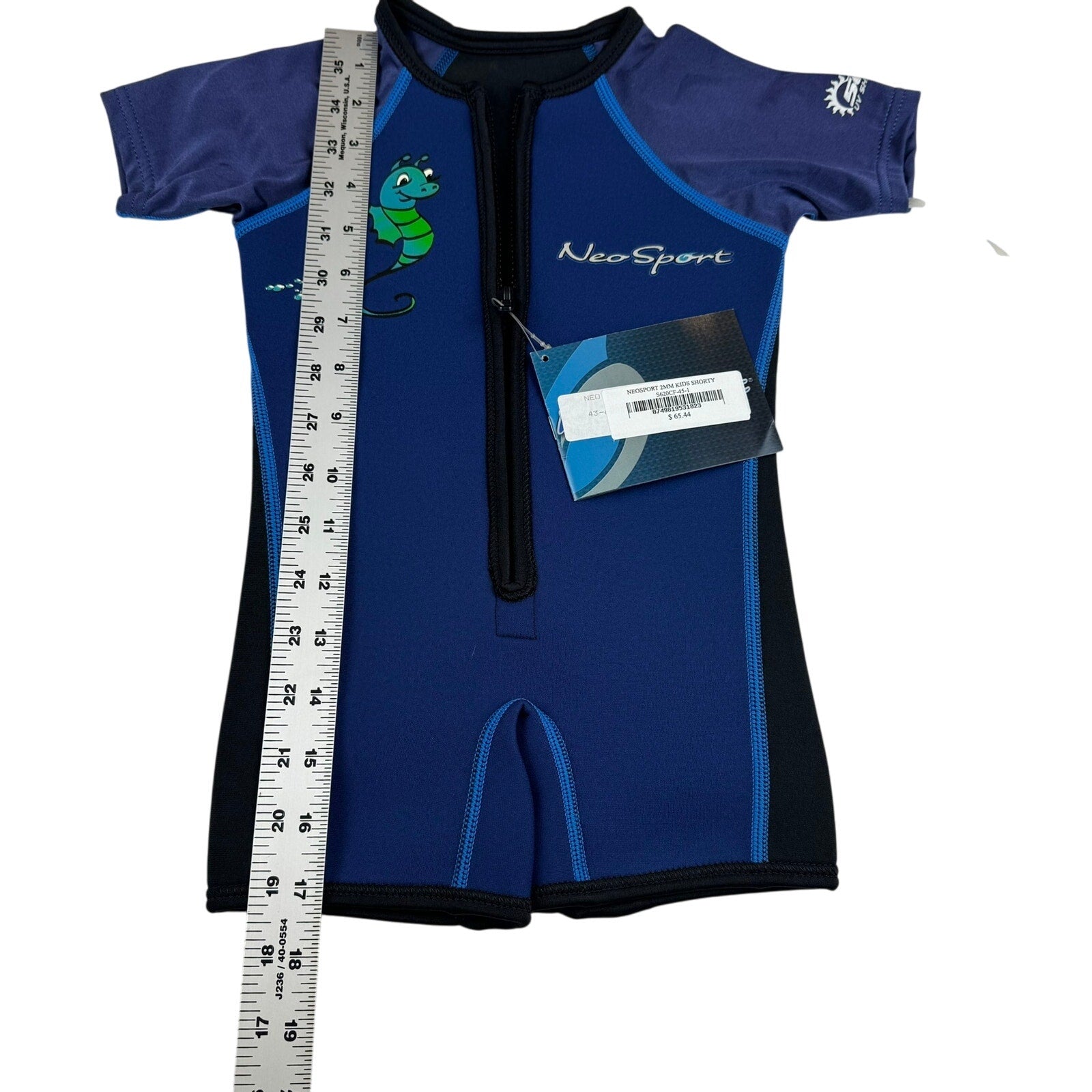 Neosport Kids 2MM Wetsuit Shorty - Size 1 - New