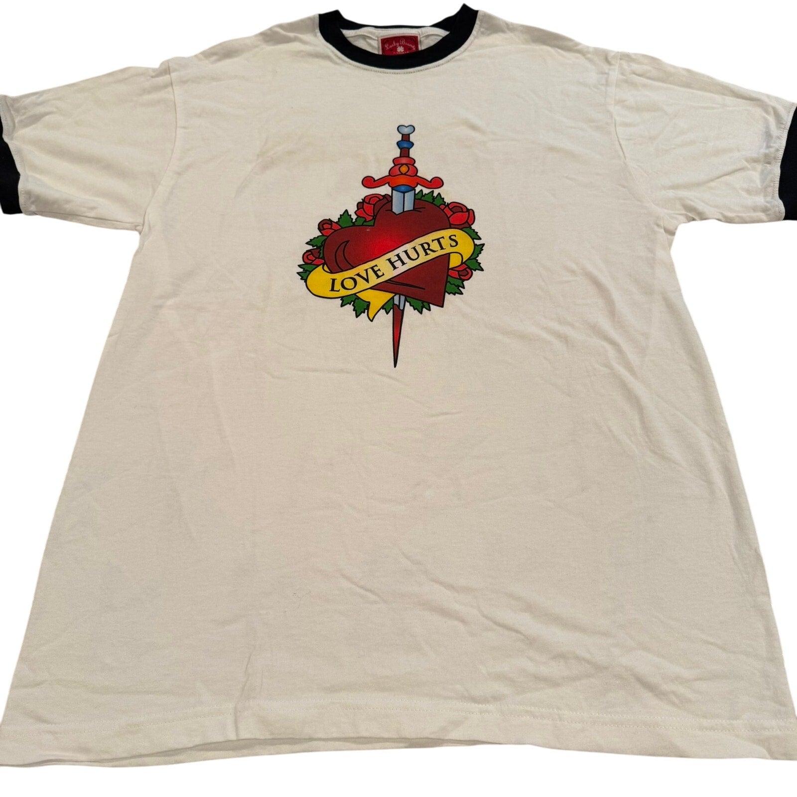 Vintage Love Hurts Valentine Movie Promo T Shirt Small
