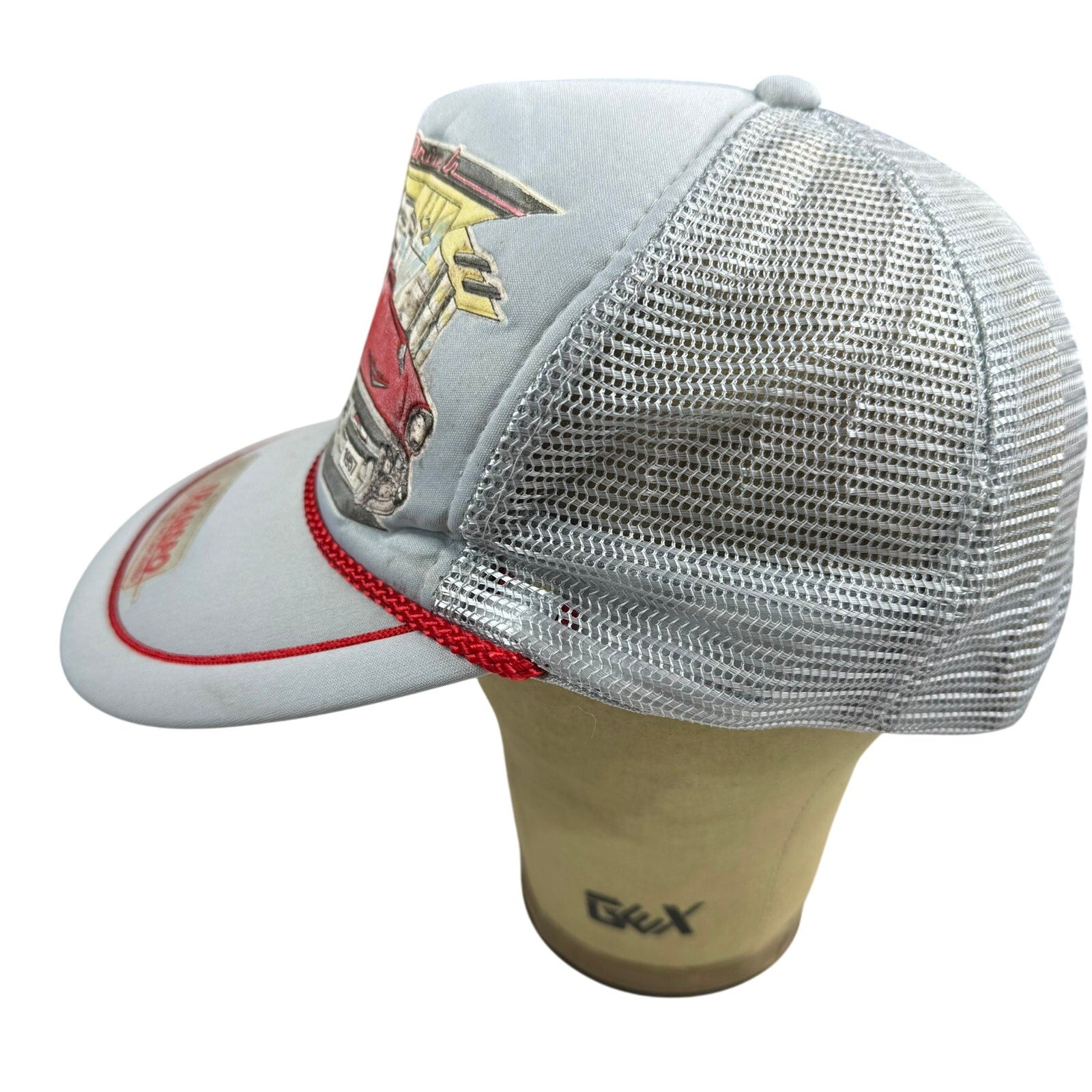 Vintage 80s Transpo Electric Trucker Snapback Hat