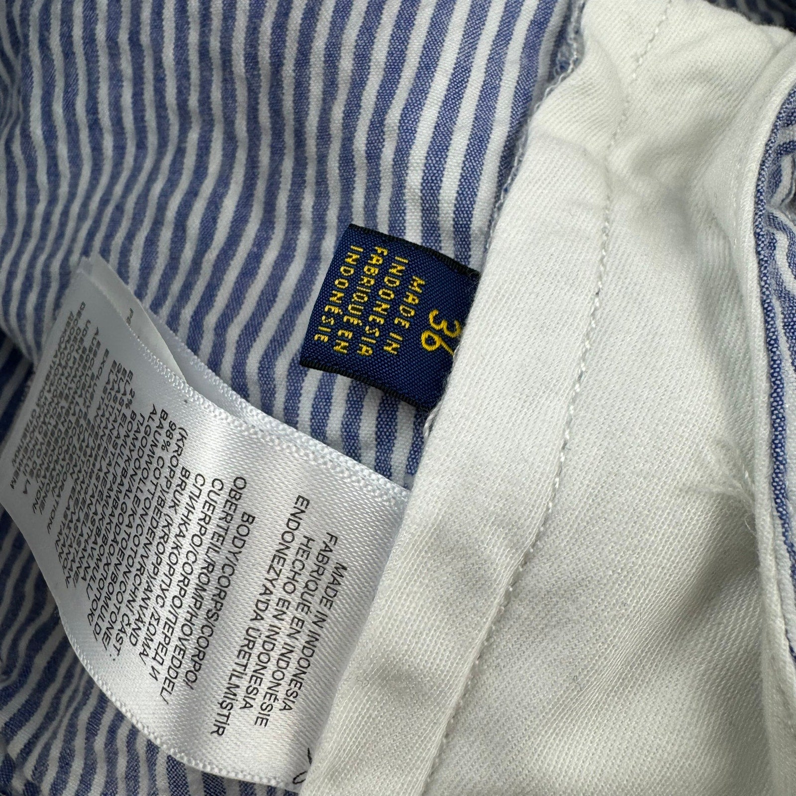 Polo Ralph Lauren Seersucker Striped Shorts - Size 36