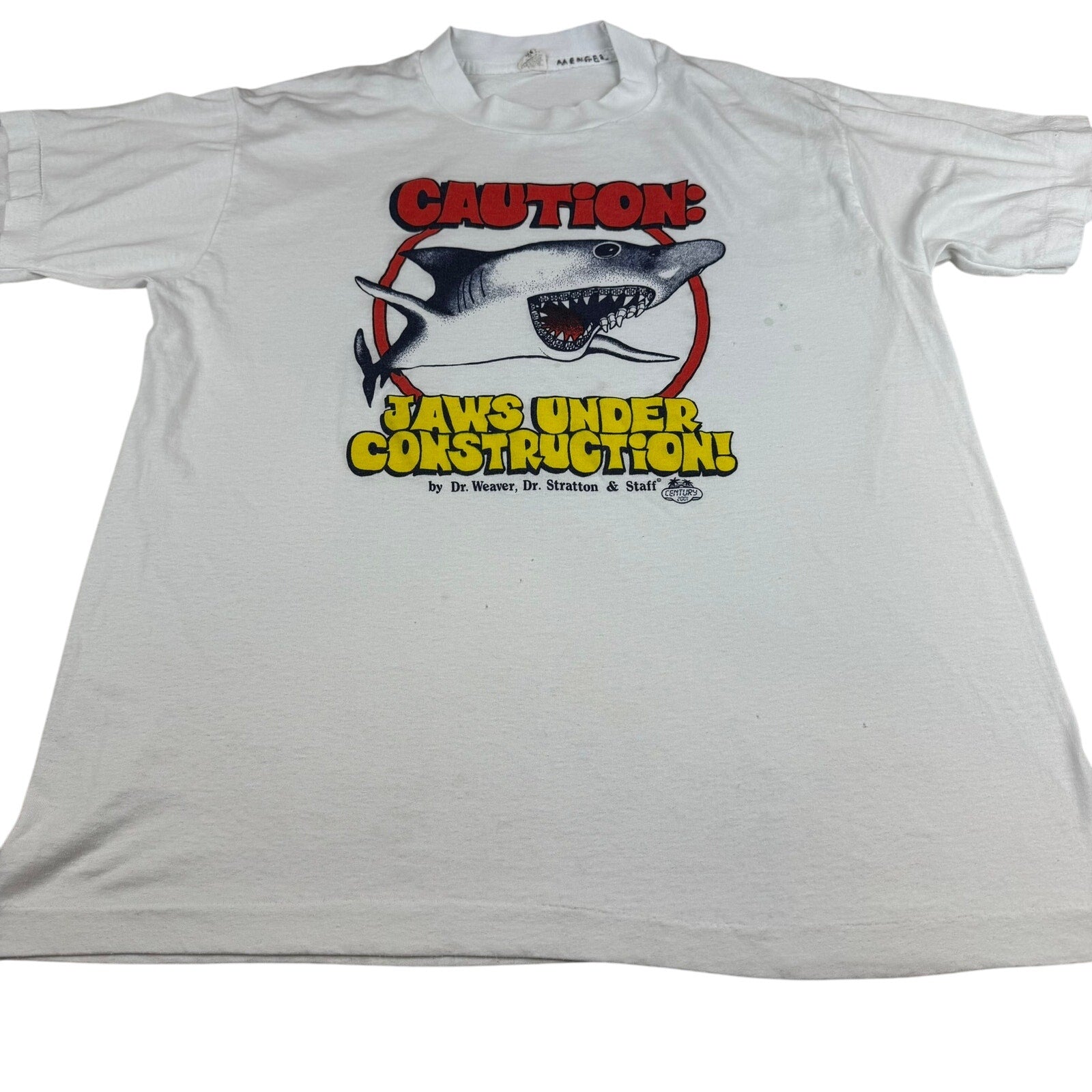 Vintage Shark T-Shirt - Size Large - Cool Graphic!