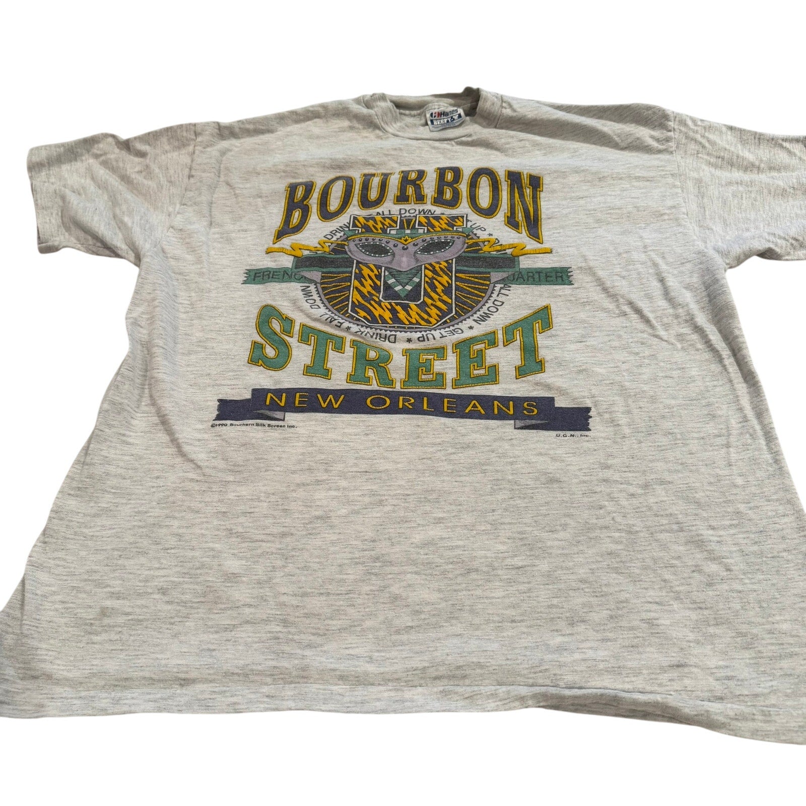 Vintage 1990 New Orleans Bourbon Street T-Shirt - Size Large