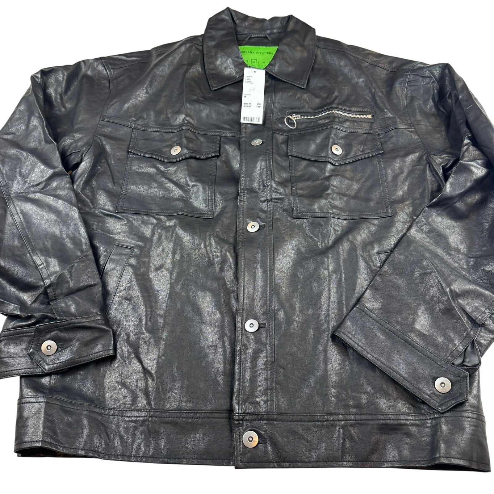 Urban Outfitters Faux Leather Jacket - Size Medium