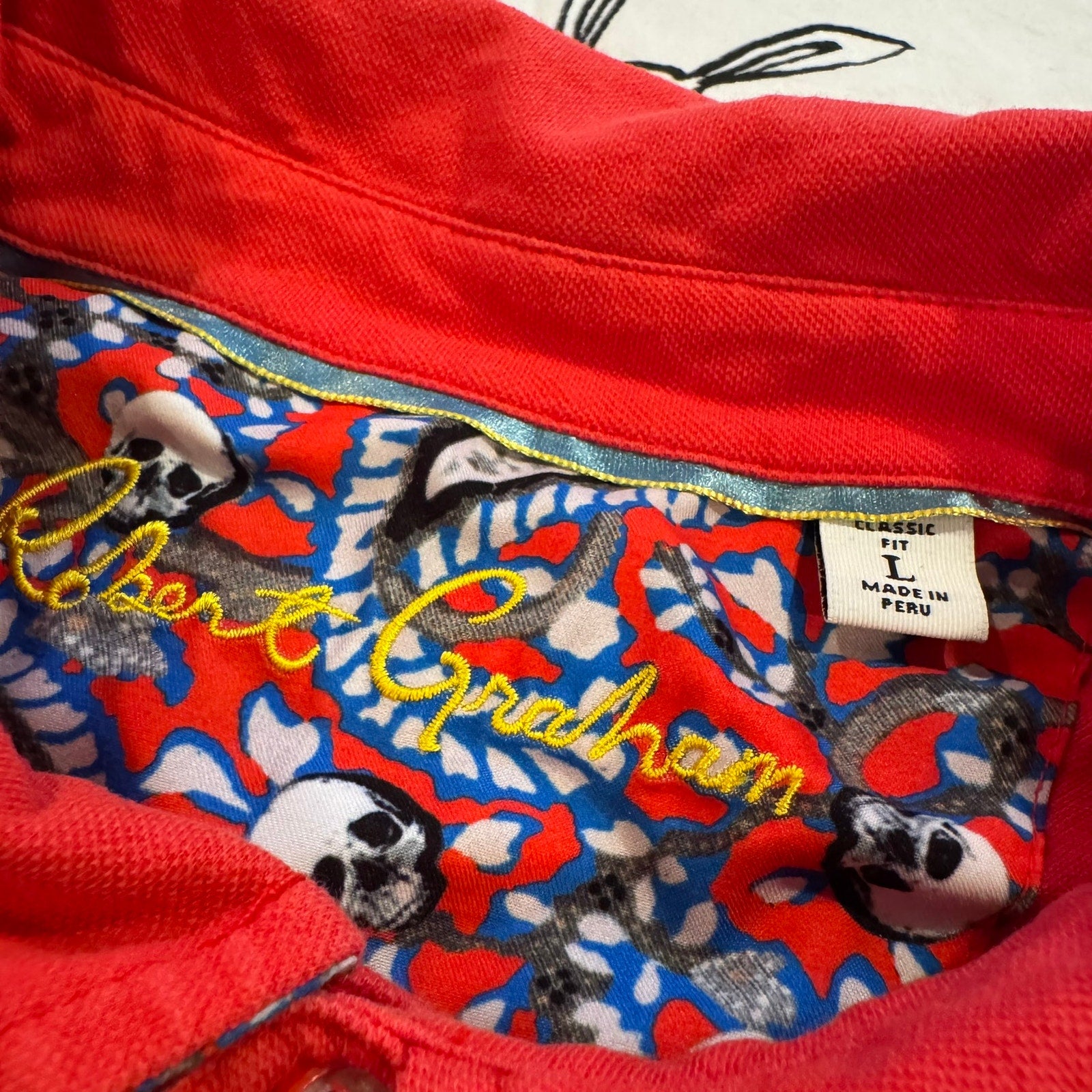 Robert Graham Polo Shirt - Men's Size Large - Great Condition