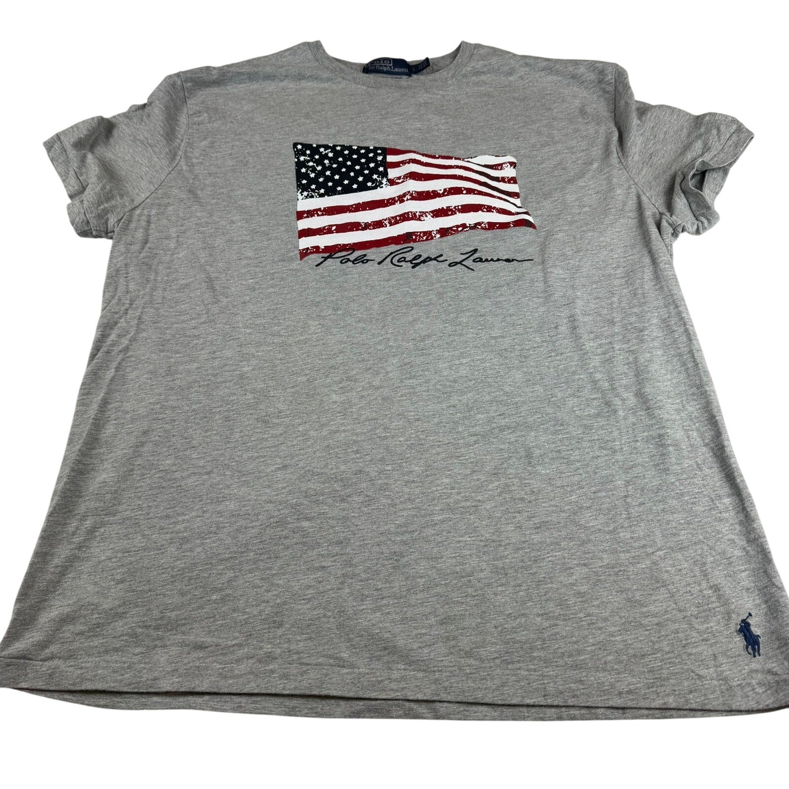 Vintage Polo Ralph Lauren Flag T-Shirt - Size Large